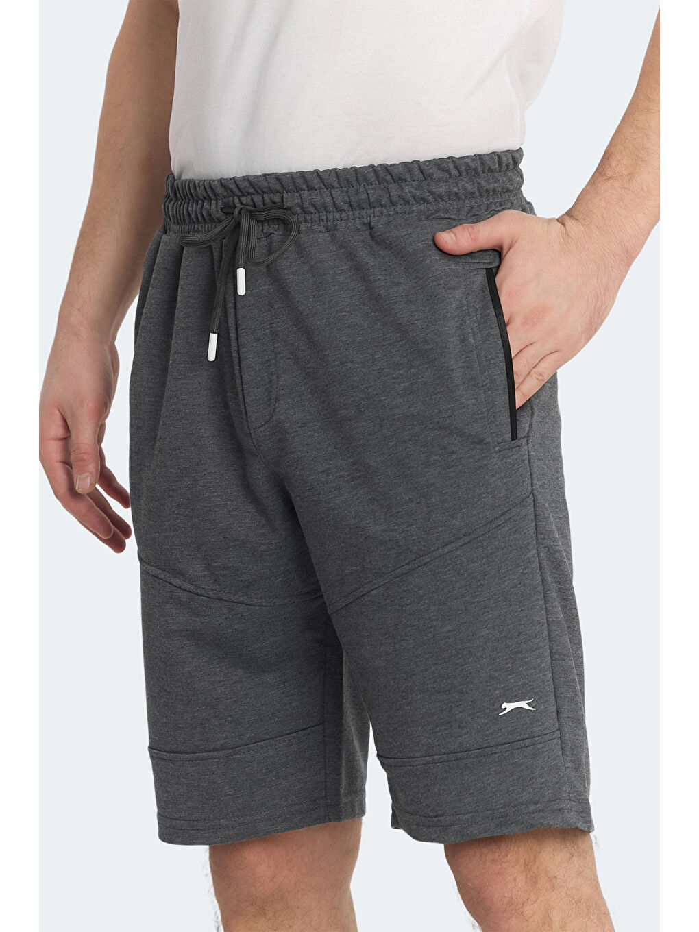 NASIM Erkek Cepli Koyu Gri Şort-3