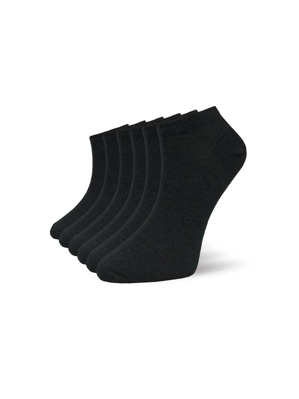 6'lı Erkek Siyah Pamuklu Yüksek Kaliteli Yumuşak Nefes Alabilen Dayanıklı Premium Kutulu Patik Çorap