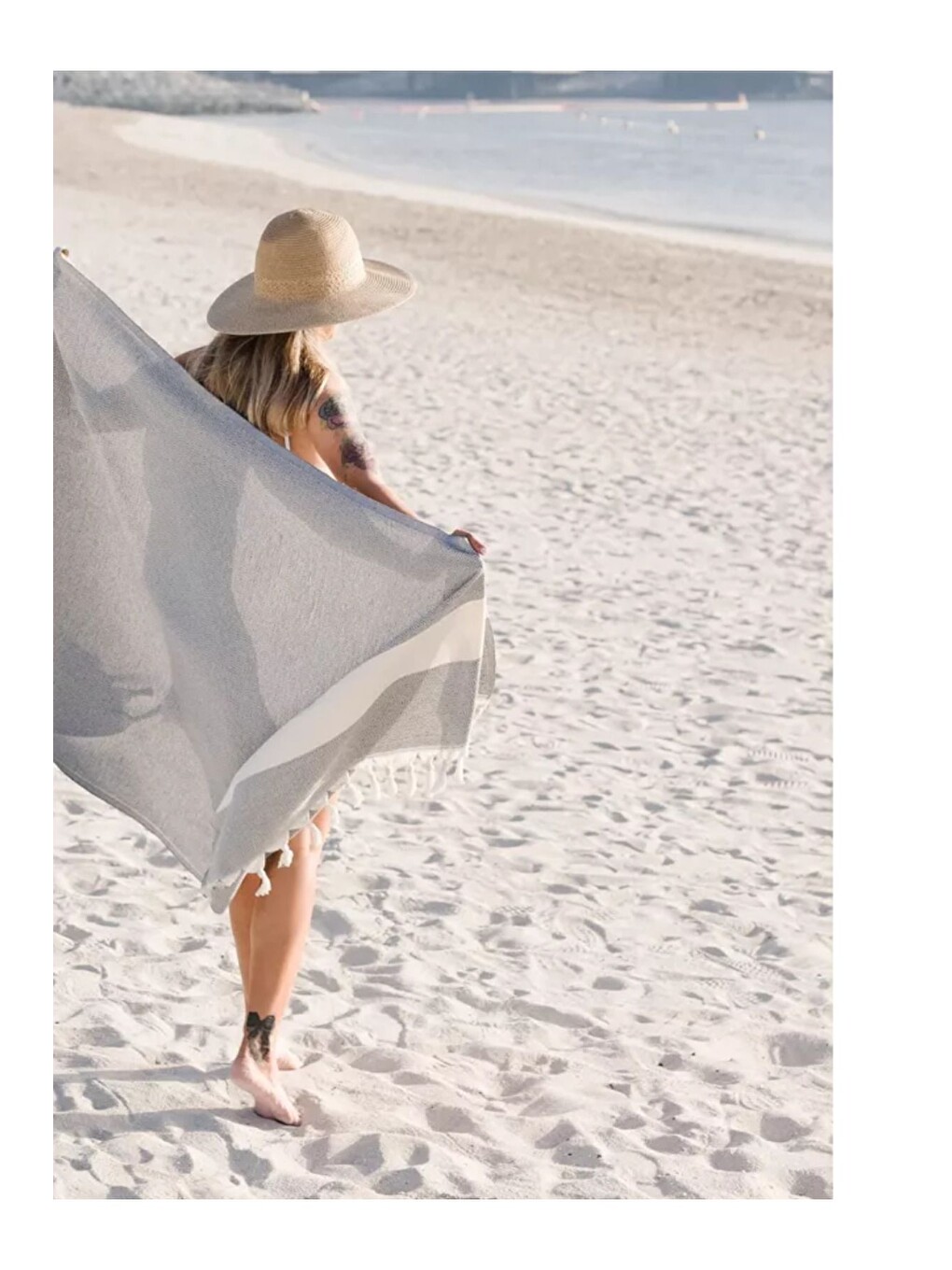 Gri Elmas Yöresel Peştemal – 100x180 cm | %100 Pamuk GRI/100X180CM-2