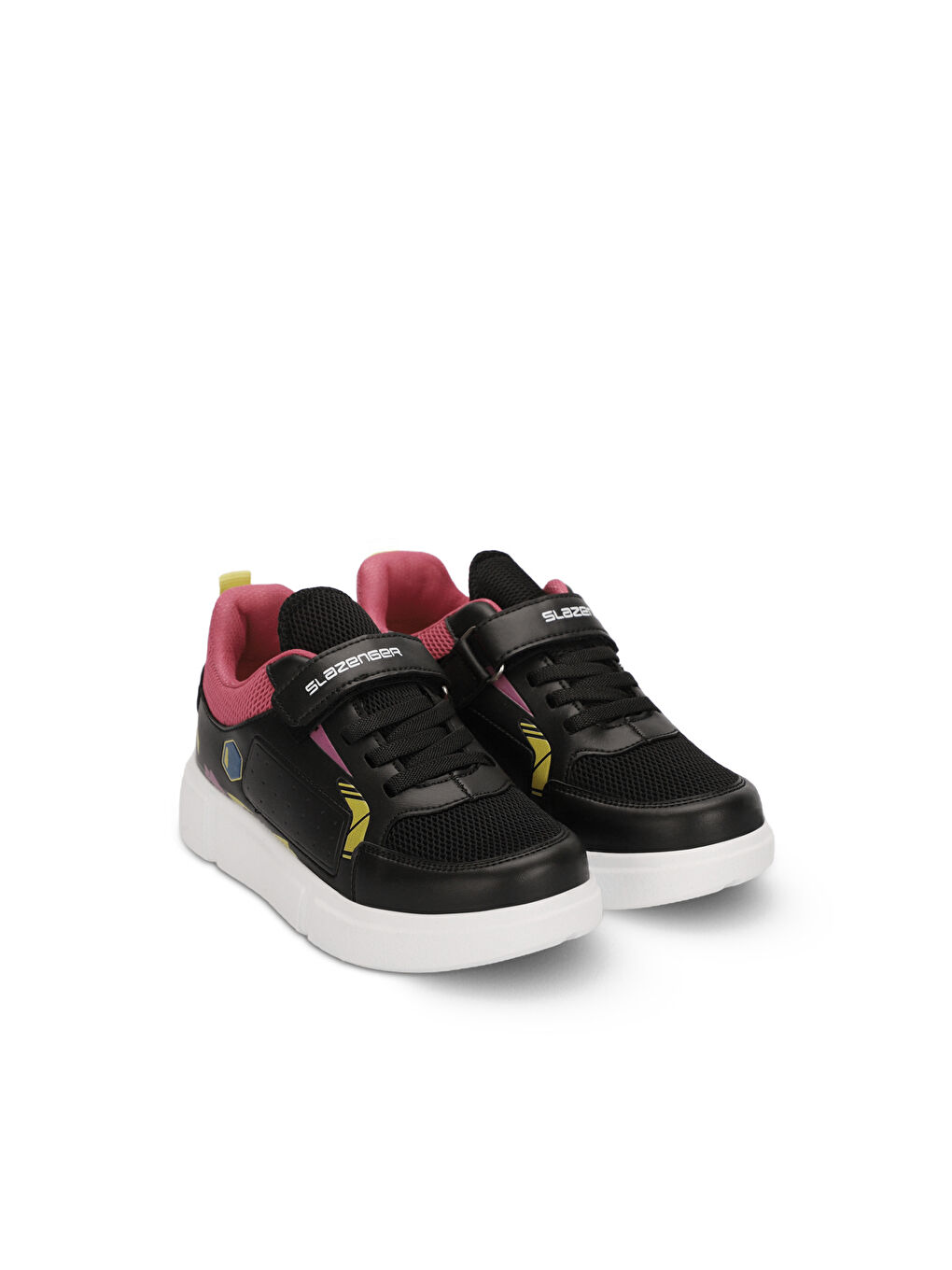 KEPA IN Kız Çocuk Cırt Cırtlı Siyah / Fuşya Sneaker-1