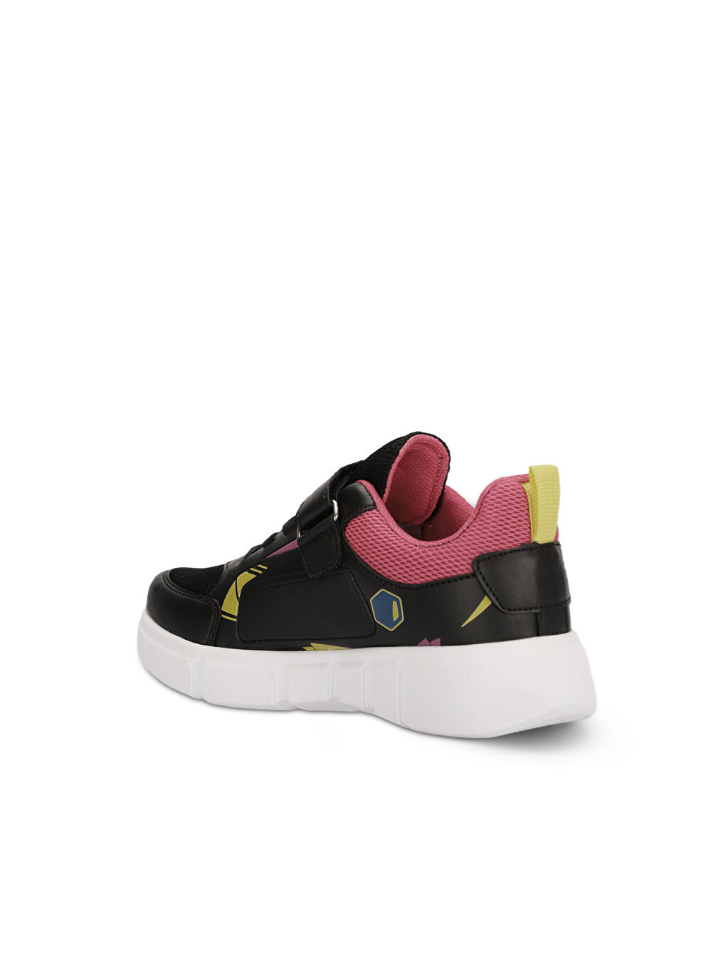 KEPA IN Kız Çocuk Cırt Cırtlı Siyah / Fuşya Sneaker-2