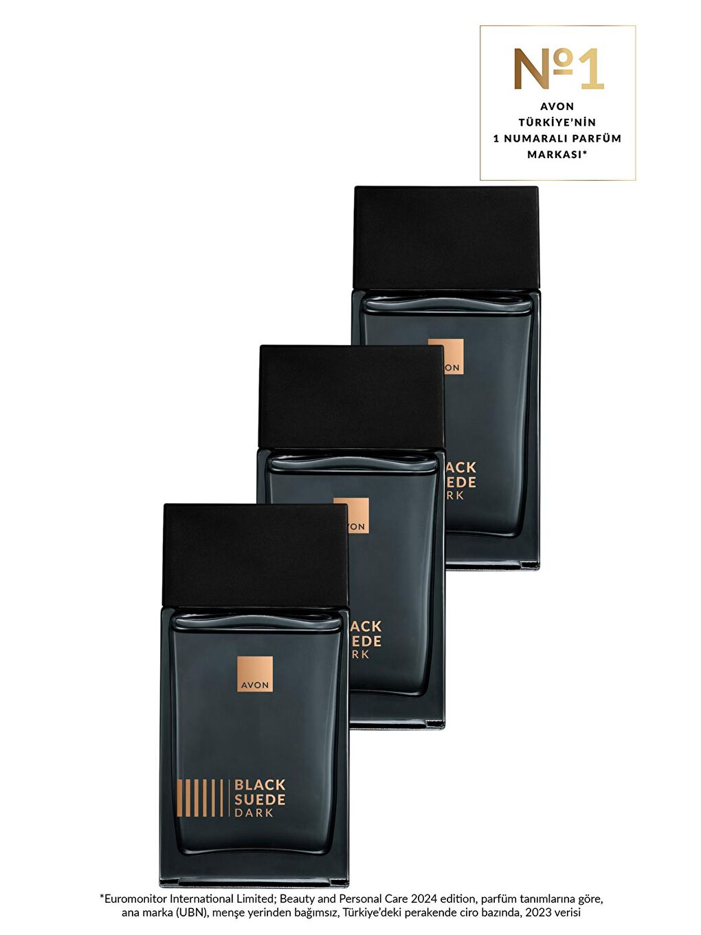 Black Suede Dark Erkek Parfüm Edt 100 Ml. Üçlü Set-1