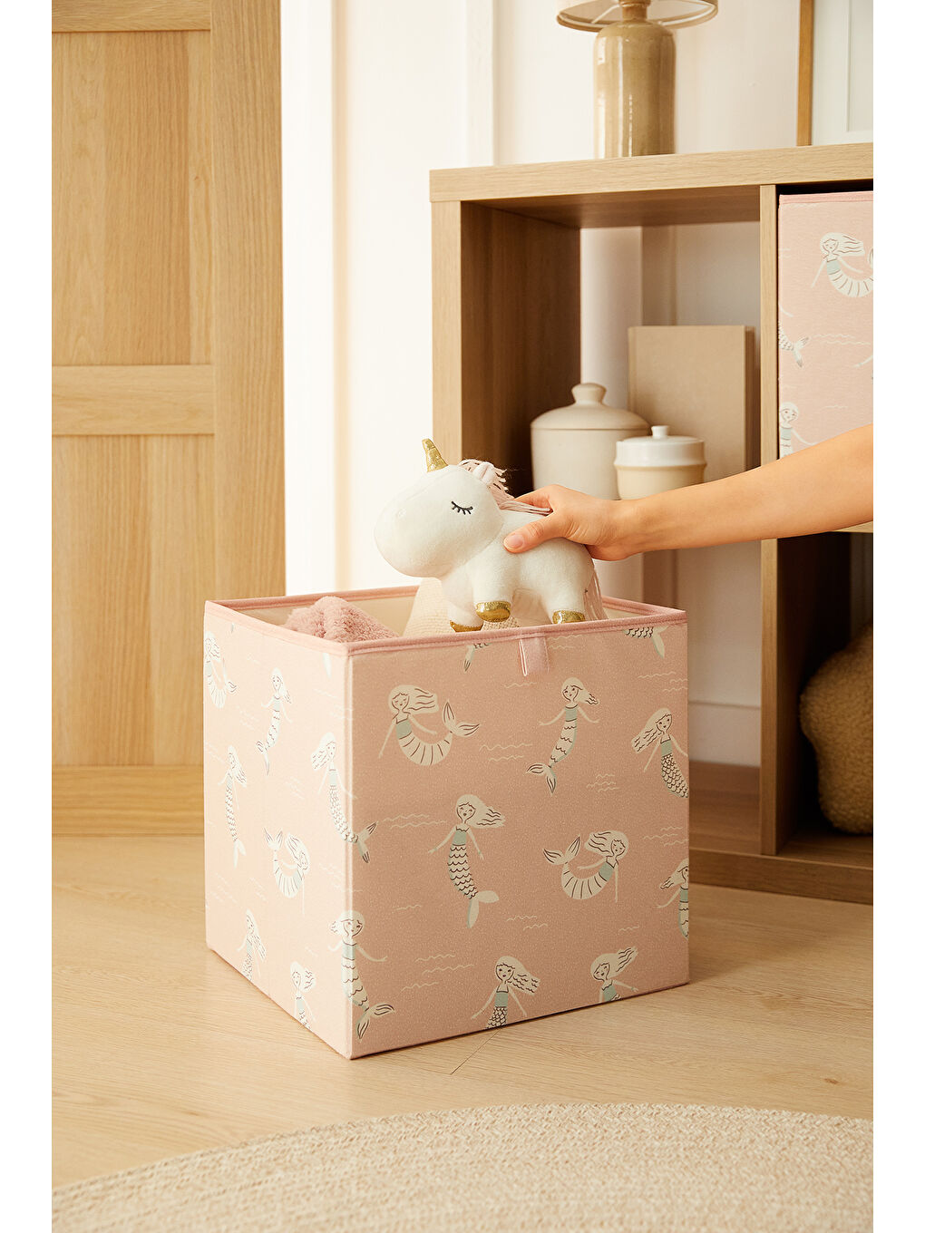 Çocuk Odası Deniz Kızı Kutu 33 x 30 x 33 cm-1