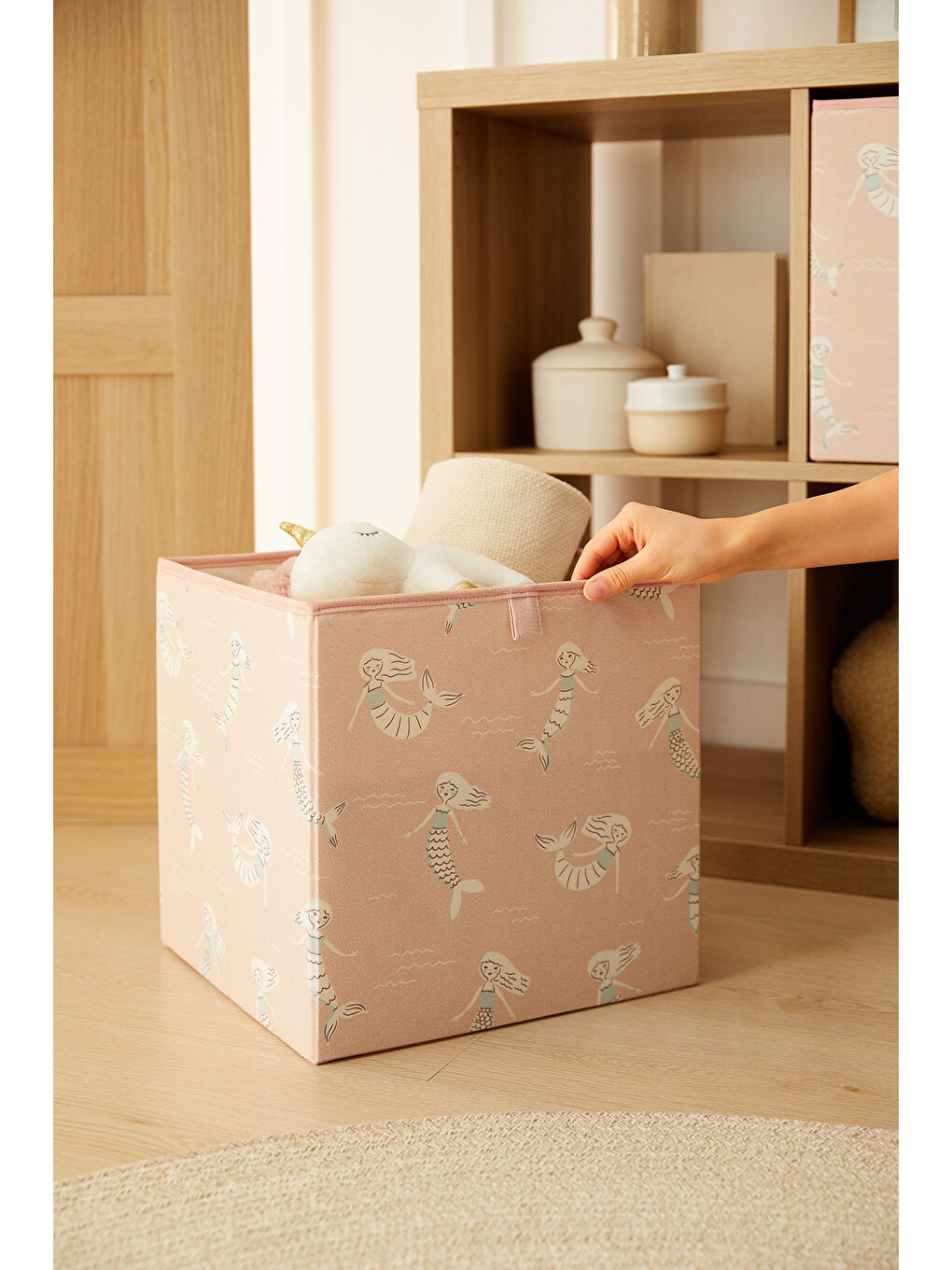 Çocuk Odası Deniz Kızı Kutu 33 x 30 x 33 cm-5