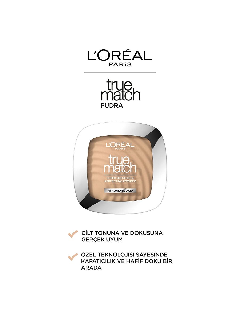 L'Oreal Paris Nude True Match Pudra C3 ROSE BEIGE - 3