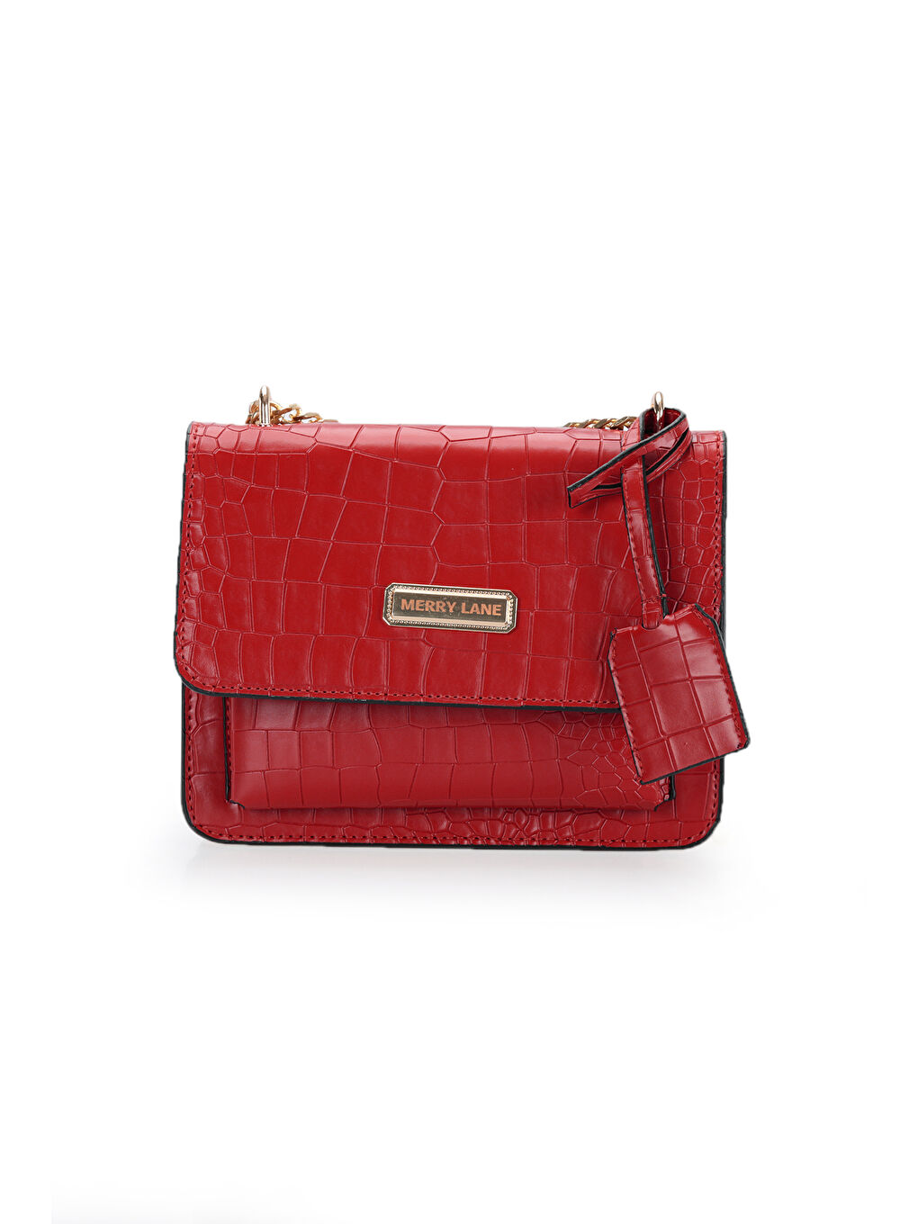 MILANO KROKO Kadın Kırmızı Omuz Çantası