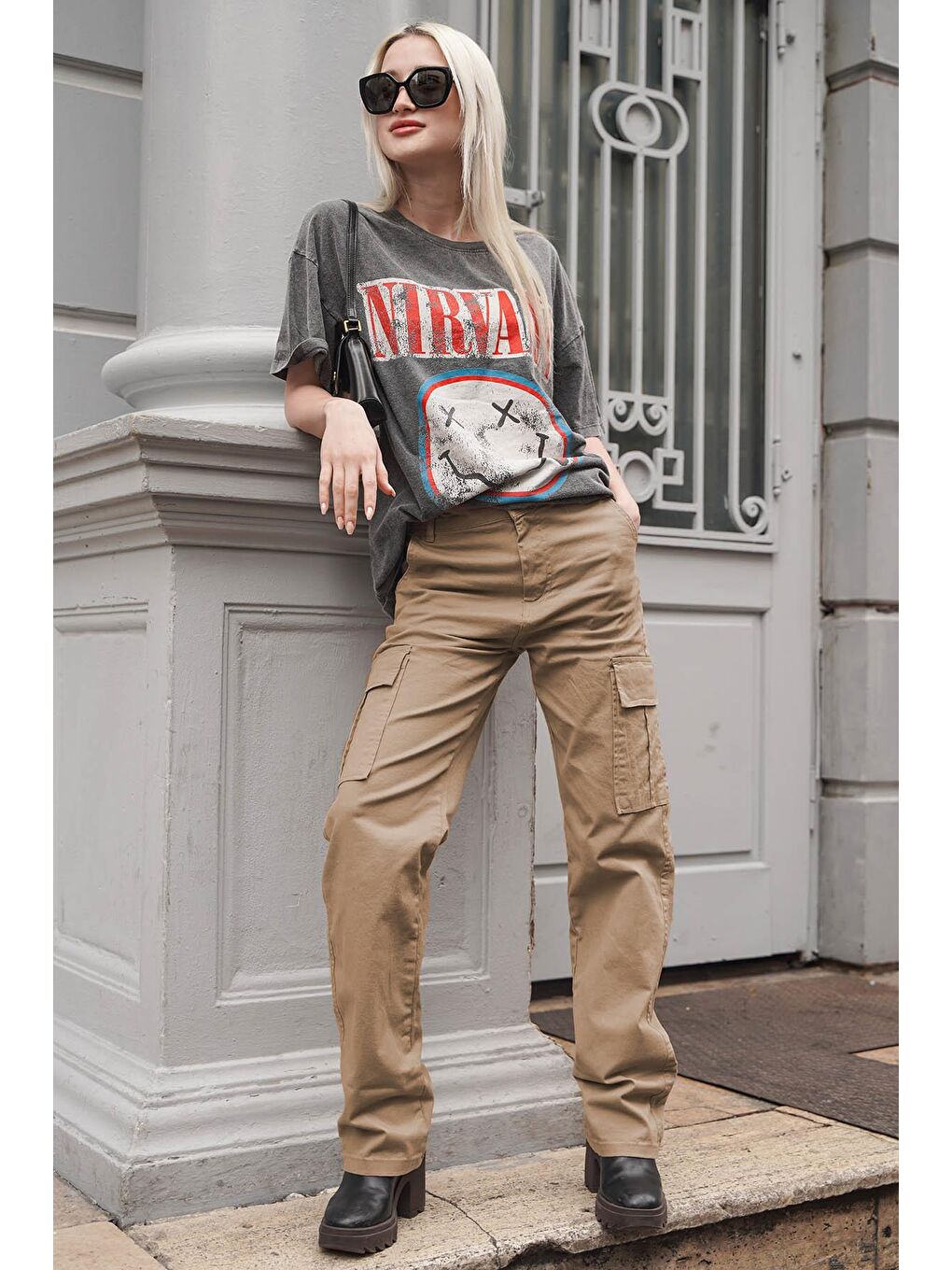 Bej Camel Cep Detaylı Kargo Pantolon Mg1602-1