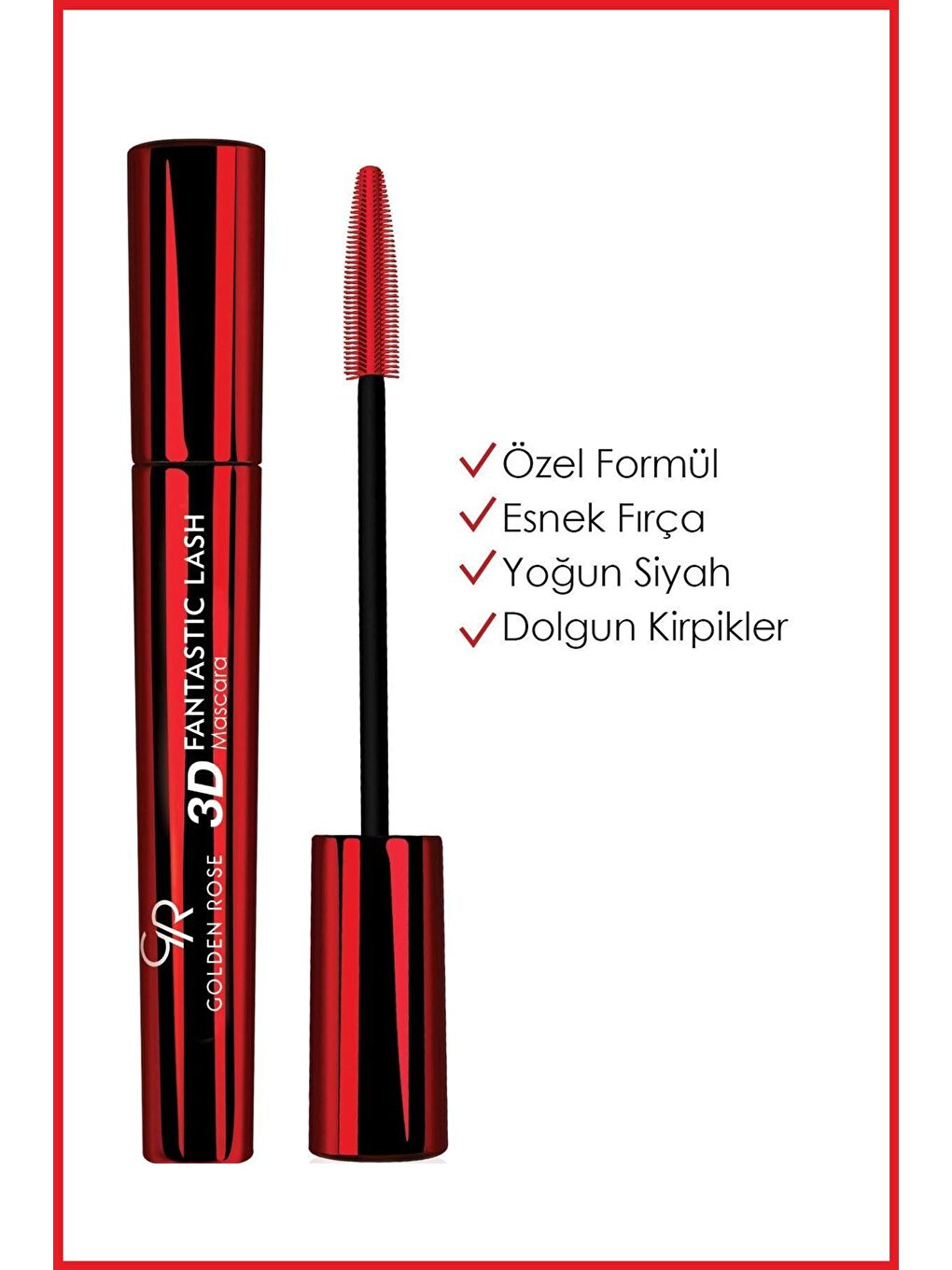 GOLDEN ROSE 3d Fantastic Lash Mascara Black - Hacim Veren Maskara