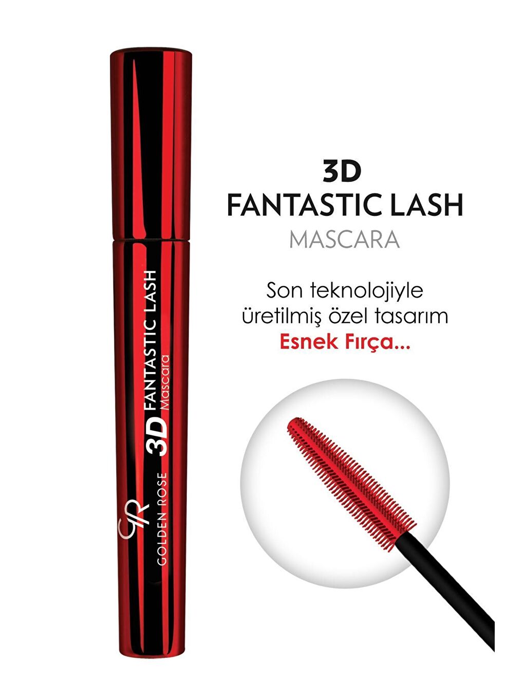 GOLDEN ROSE 3d Fantastic Lash Mascara Black - Hacim Veren Maskara - 1