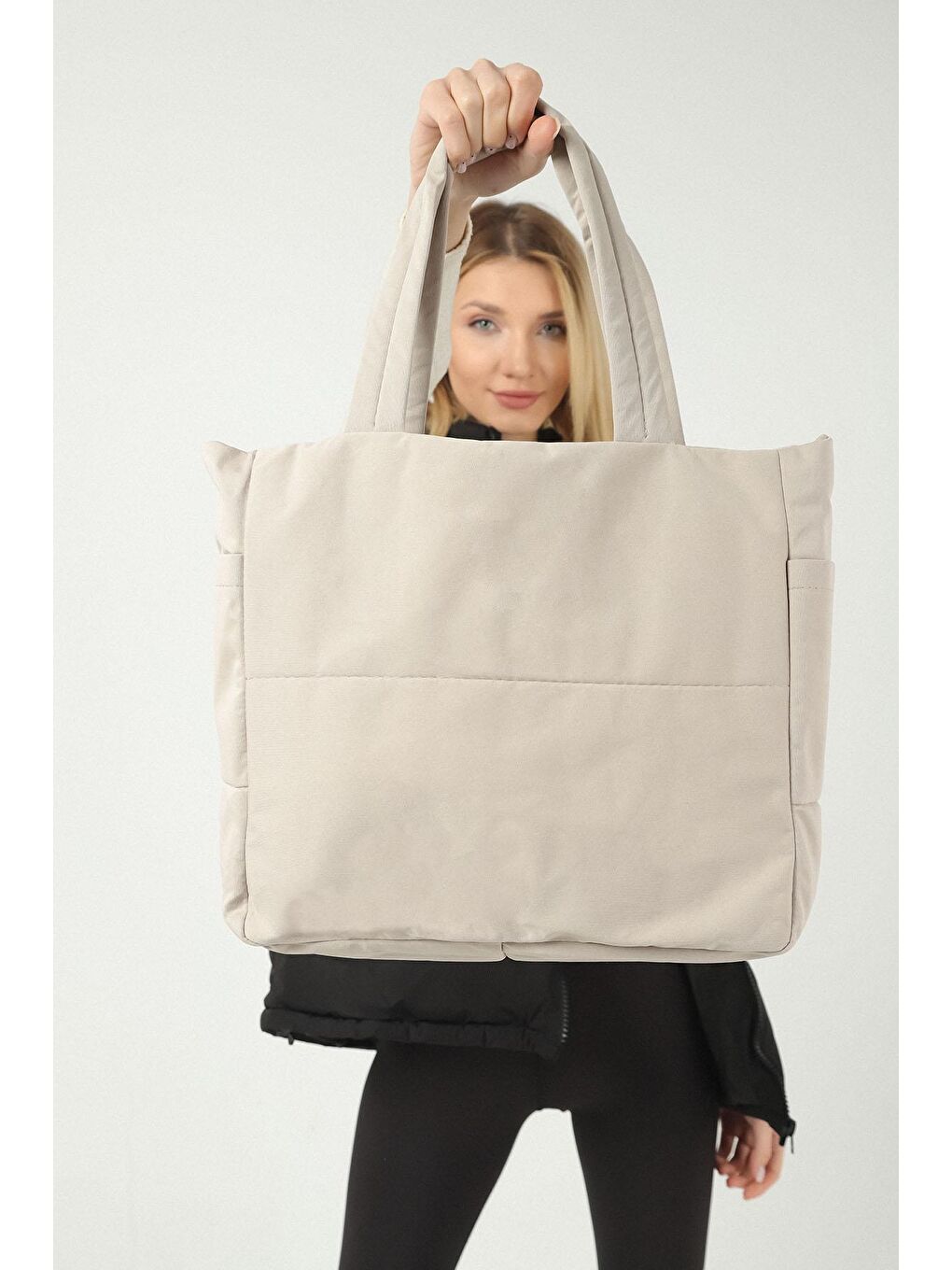 Bej Omuz Çantası-1