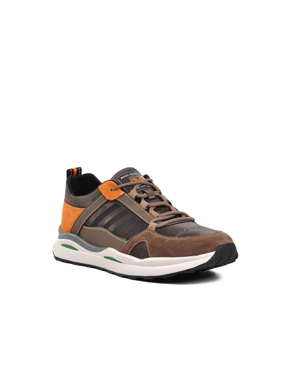 Kahverengi Kahve Bağcıklı Erkek Sneaker 23Y510-2