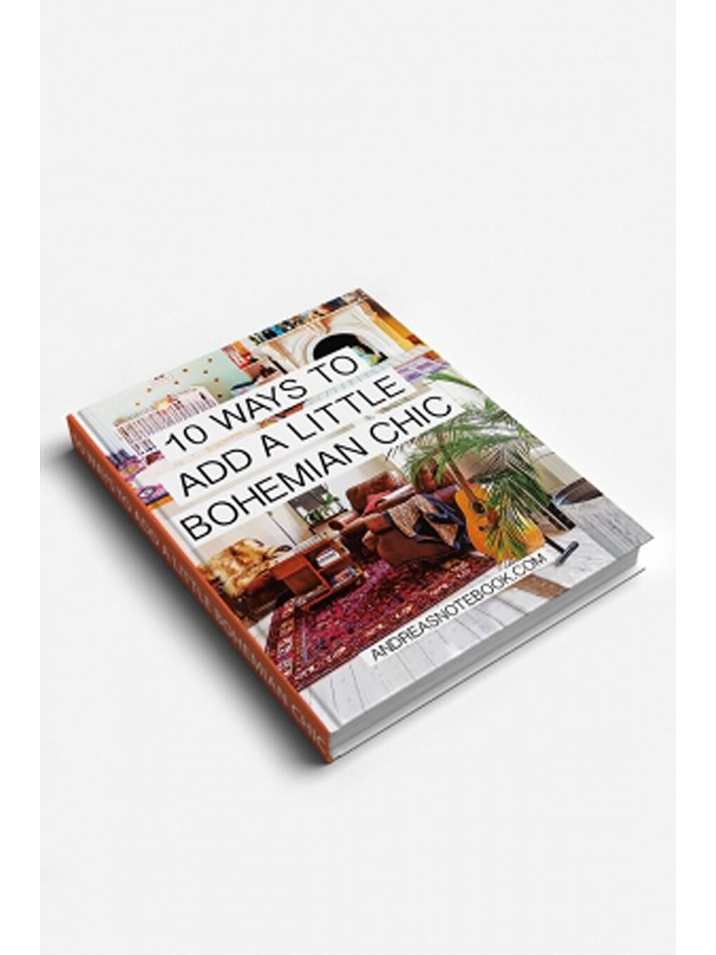 Turuncu Bohemian Chic Kitap Kutu