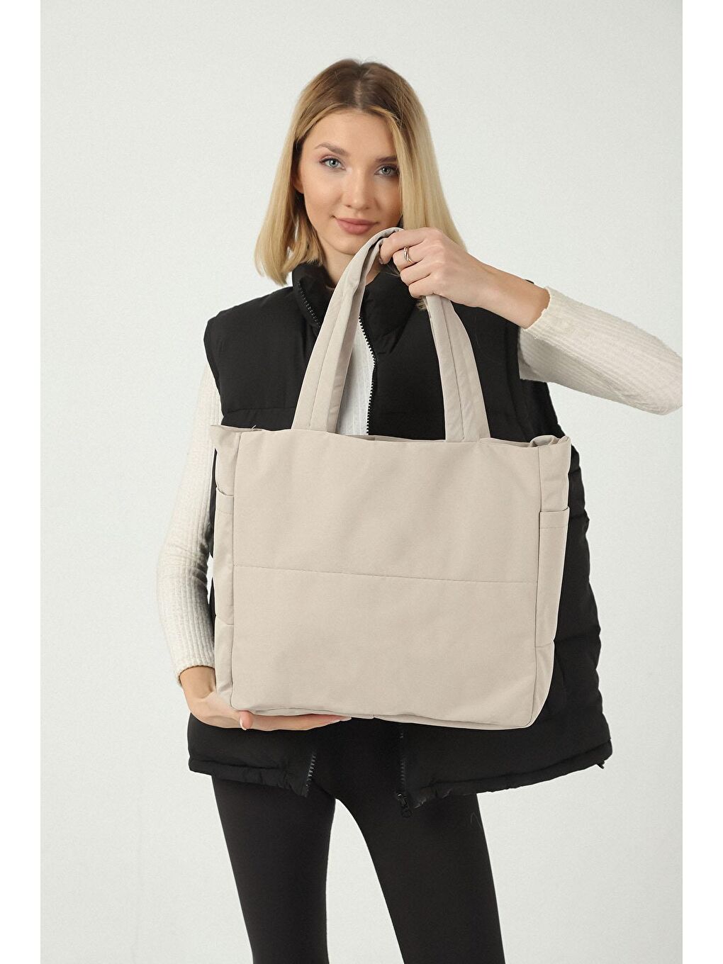 Bej Omuz Çantası-2