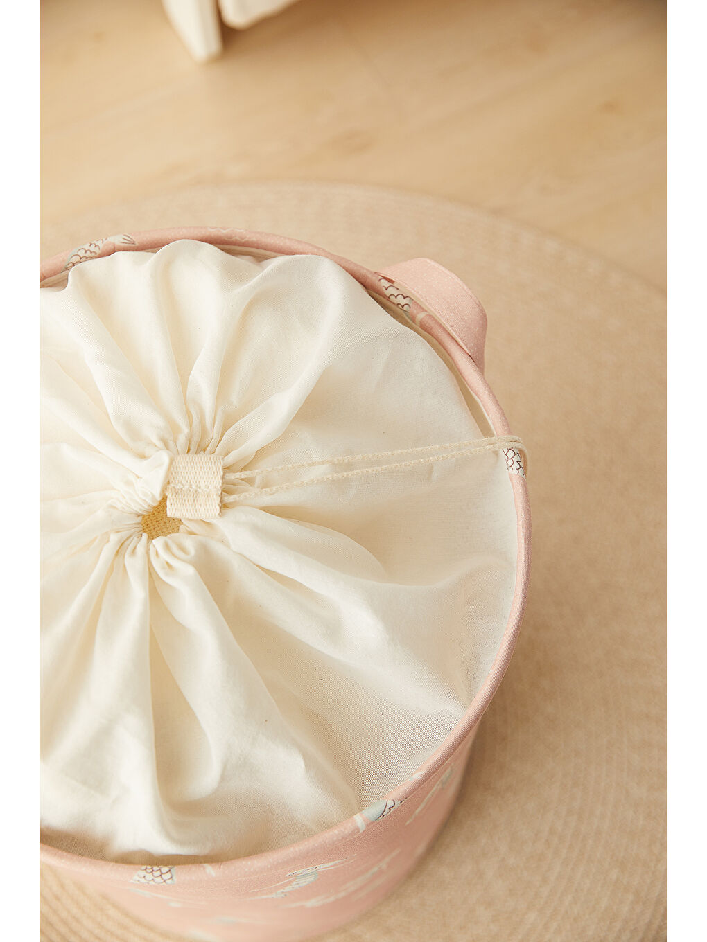 Çocuk Odası Ağzı Büzgülü Deniz Kızı Oyuncak Sepeti 36 x 50 cm-3