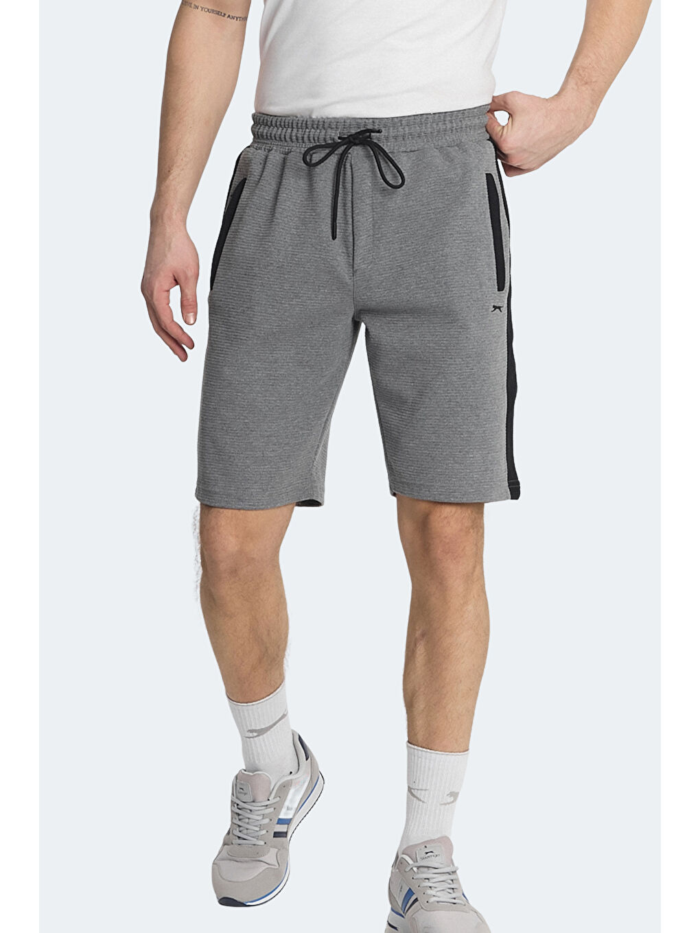 NANDO I Erkek Cepli Koyu Gri Şort