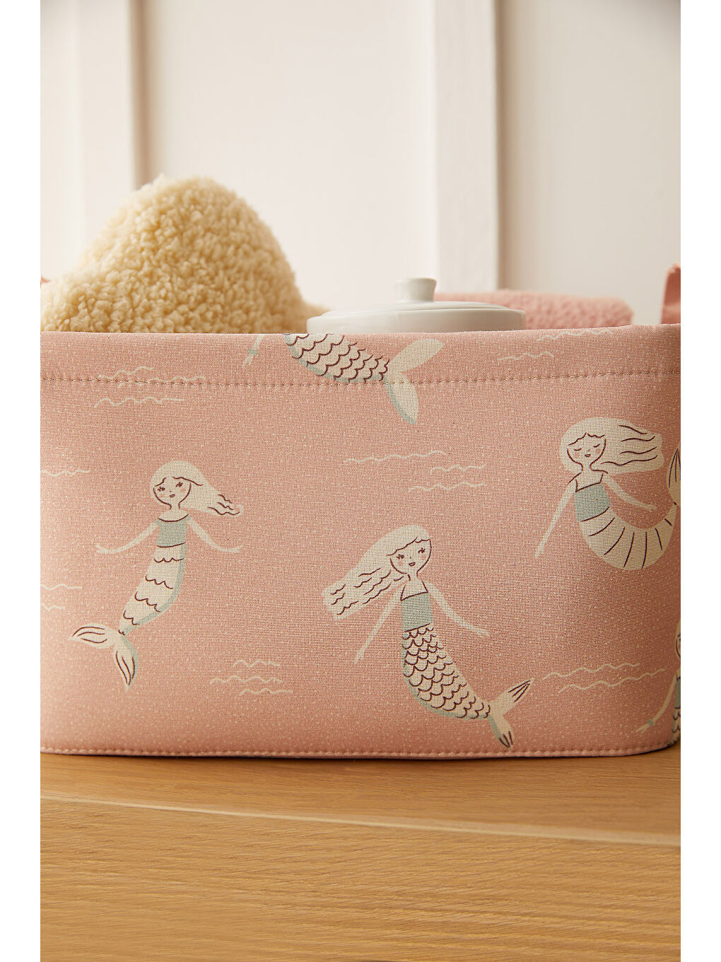 Çocuk Odası Deniz Kızı Sepet 30 x 21 x 18 cm-5