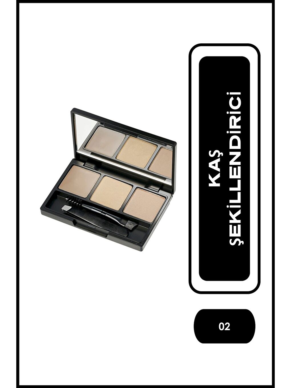 Eyebrow Styling Kit No: 02 Ash - Kaş Şekillendirme Kiti