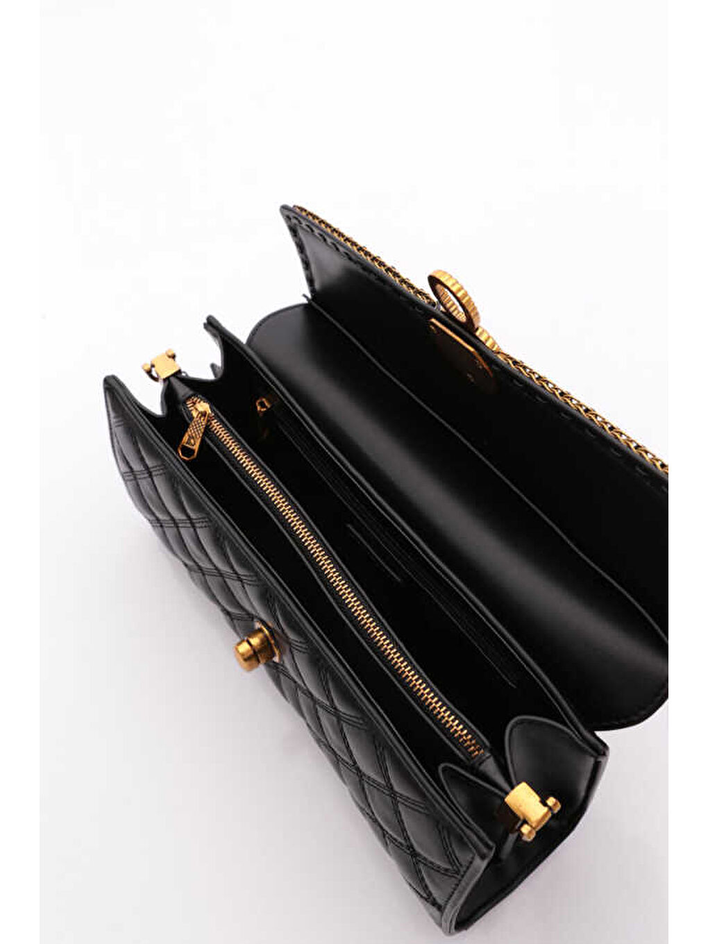 Siyah Kadın El ve Omuz Çantası 25YG343-4