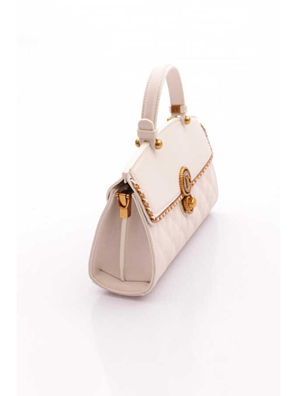 Bej  Kadın El ve Omuz Çantası 25YG343-1