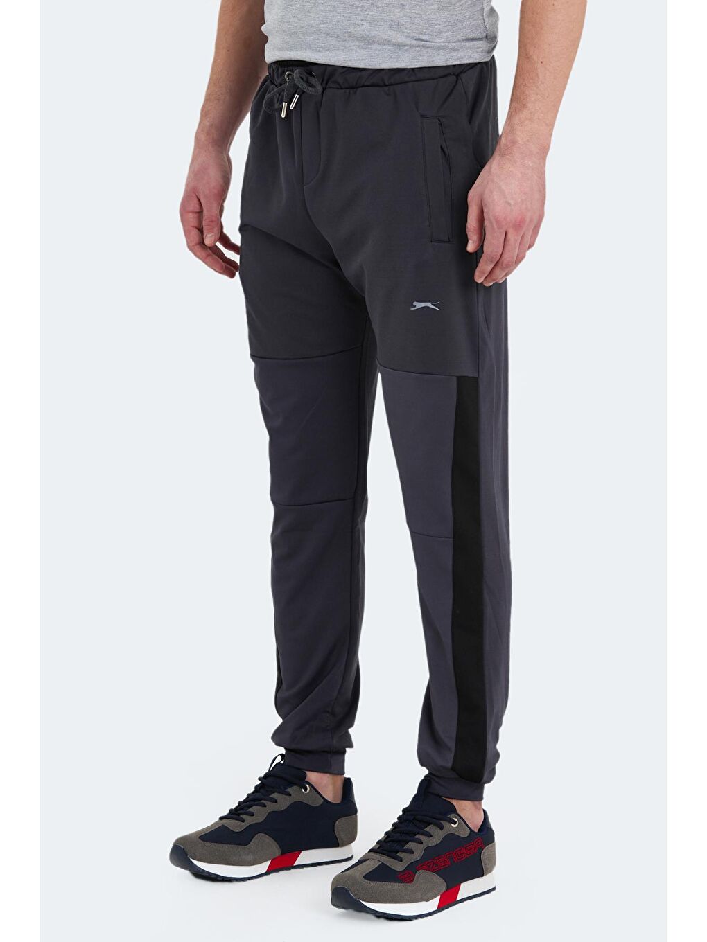 Siyah KALLEN Erkek Eşofman Altı Koyu Gri