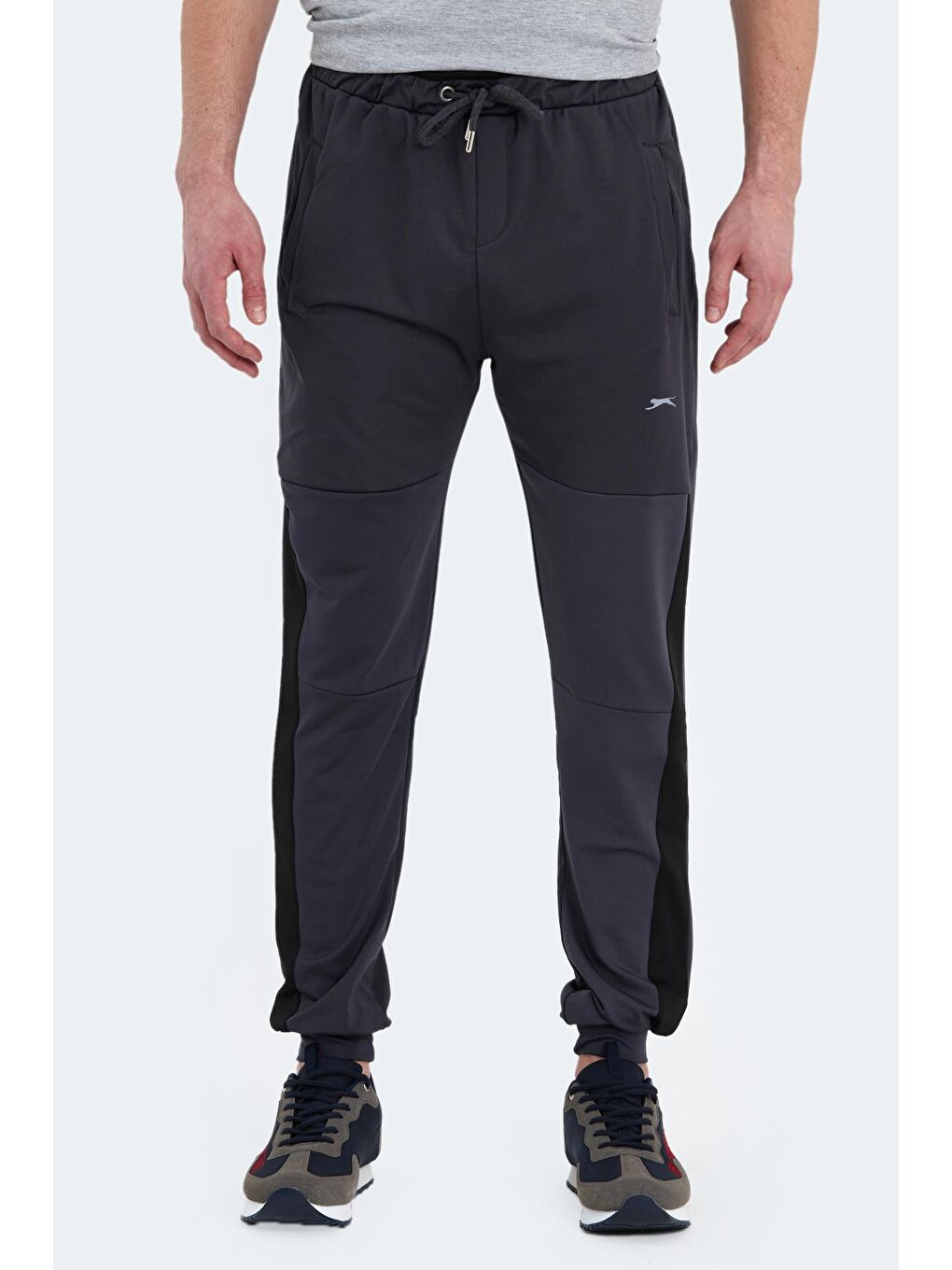 Siyah KALLEN Erkek Eşofman Altı Koyu Gri-2