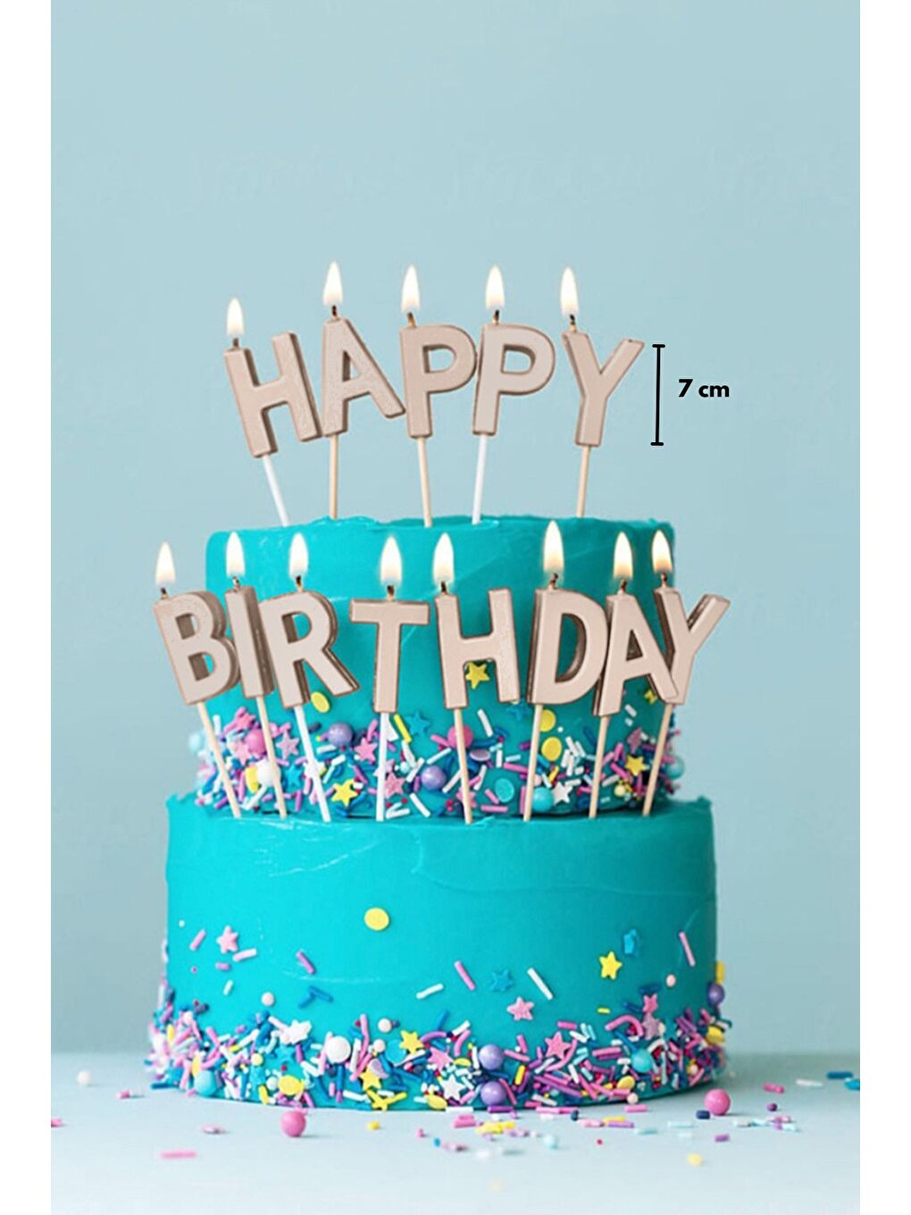 Gri Gümüş Happy Birthday Mum Set-1