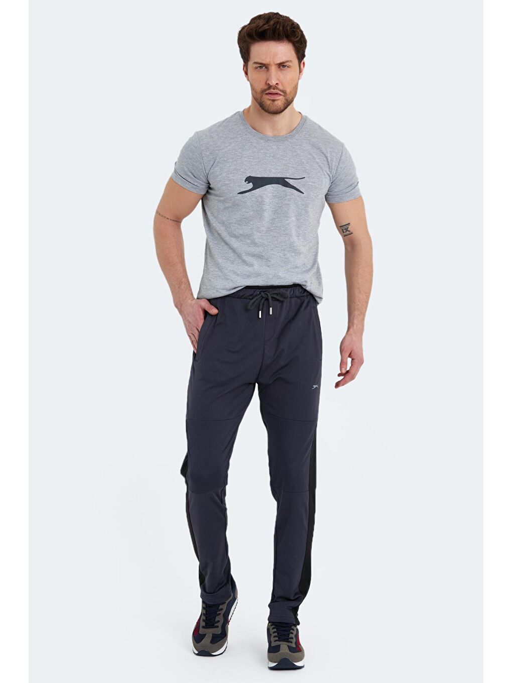 Ekru KAMA Erkek Eşofman Altı Koyu Gri-3