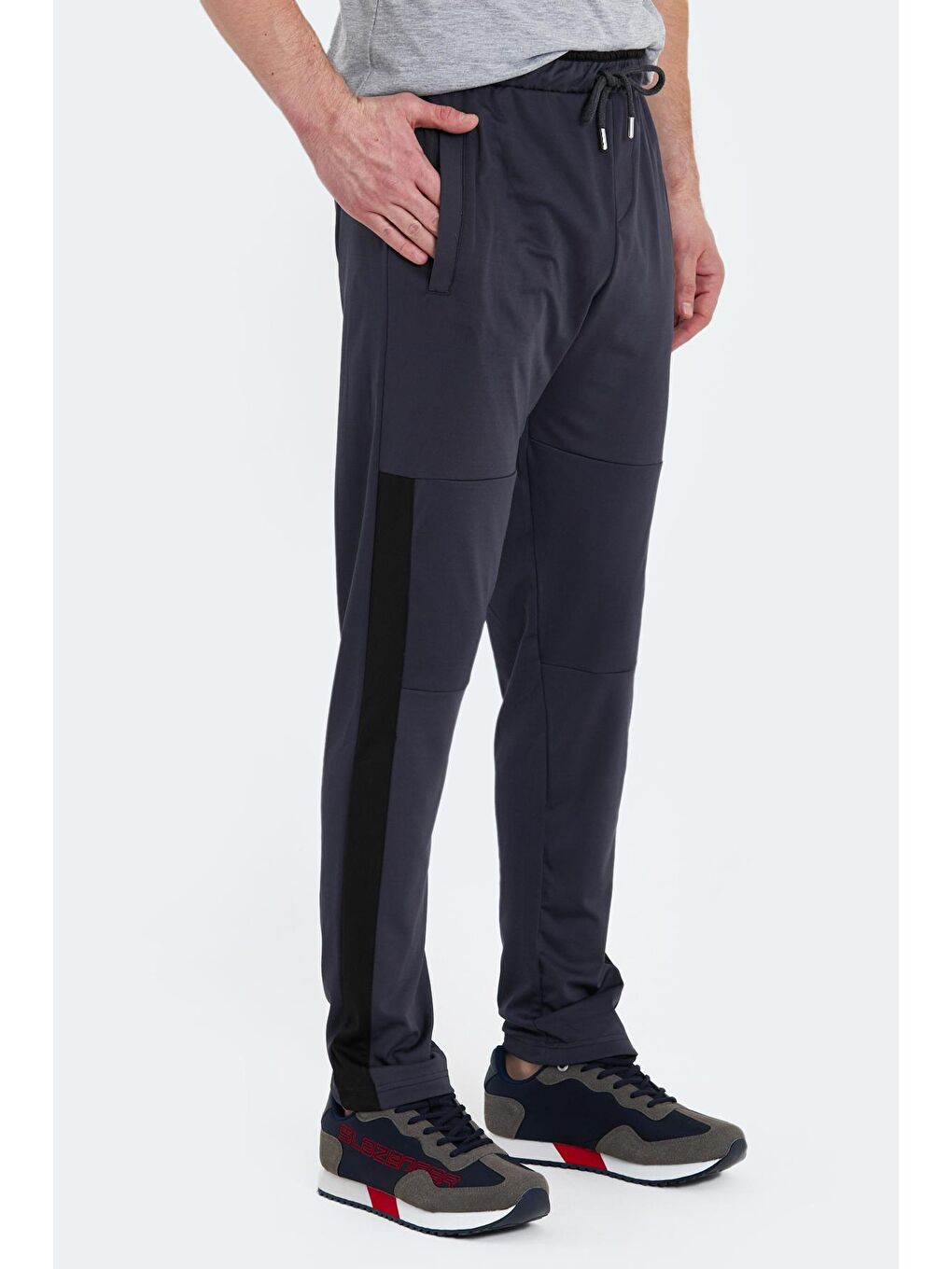 Ekru KAMA Erkek Eşofman Altı Koyu Gri-4