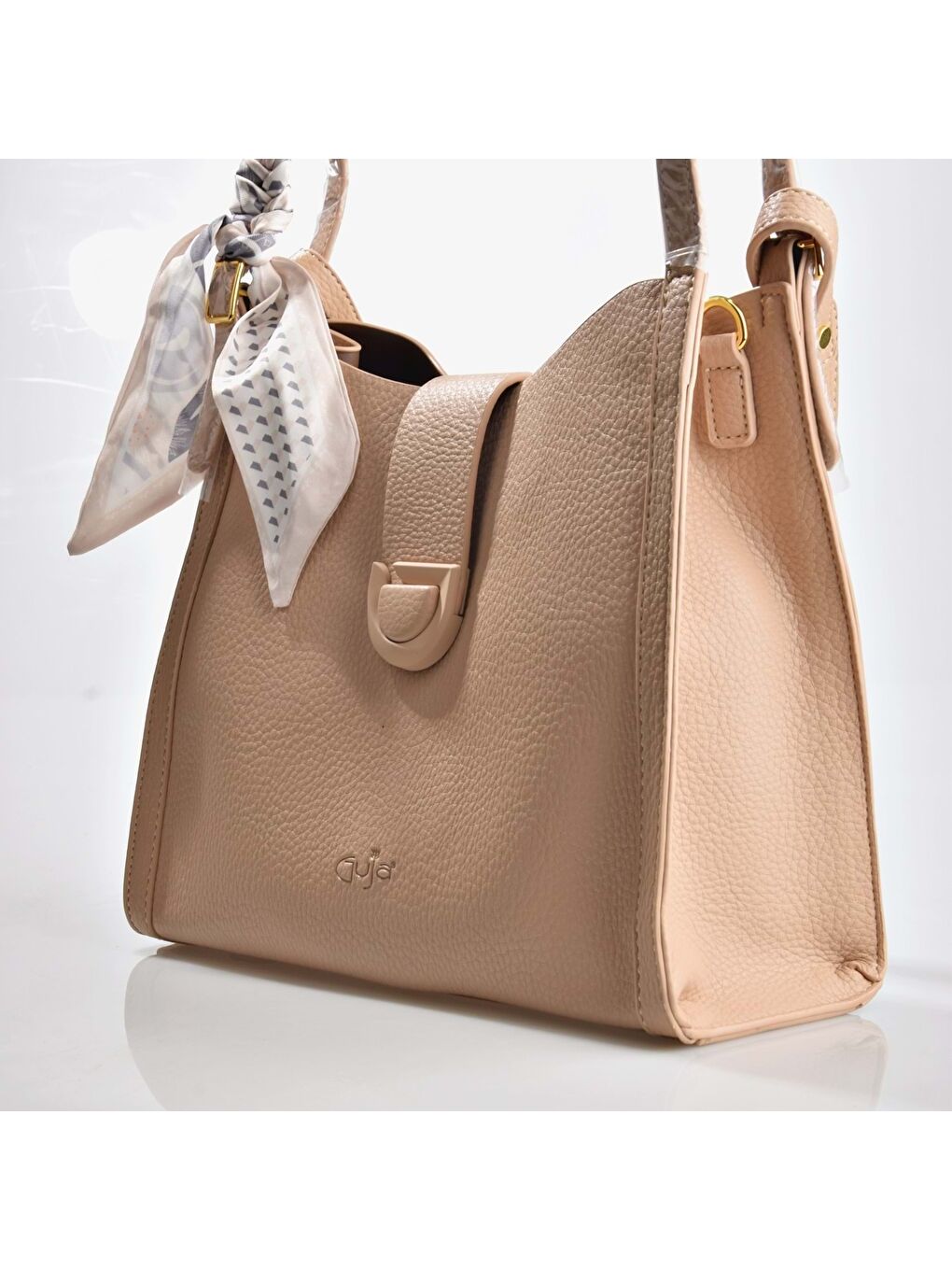 Bej  Kadın El ve Omuz Çantası 25YG333-2