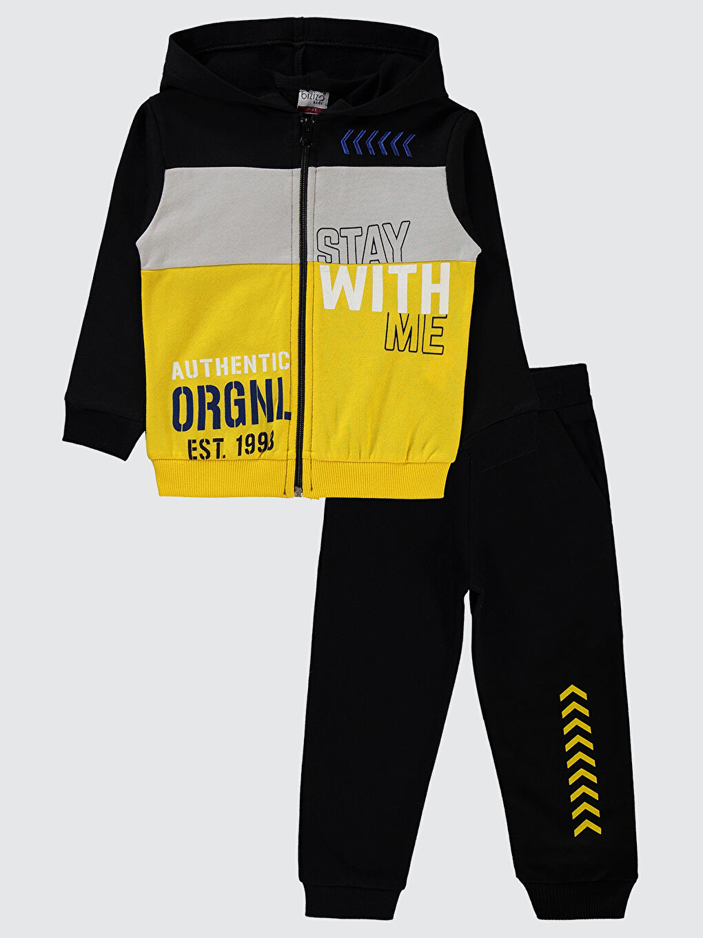 Erkek Çocuk Eşofman Takımı 2-5 Yaş Sarı