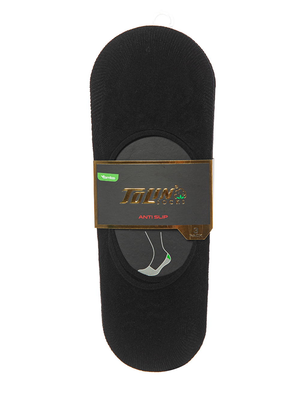 Siyah Erkek 12 li Bambu Babet Çorap Seti Kaymaz Topuklu Görünmez 10800-2