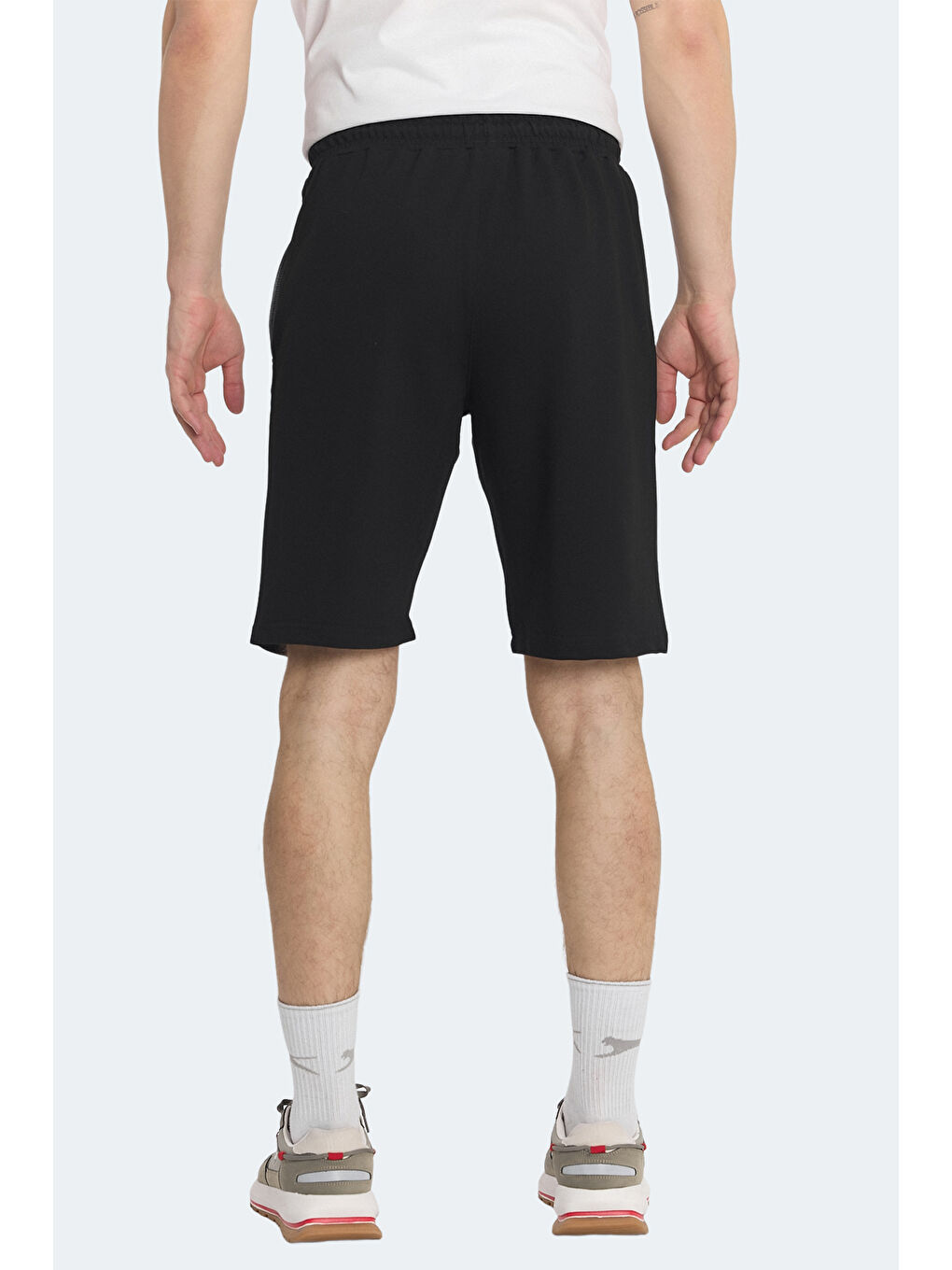 NASIM Erkek Cepli Siyah Şort-5