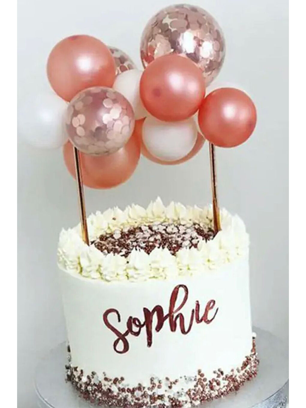 Karışık Çok Renkli Makaron Balon Pasta Süsü