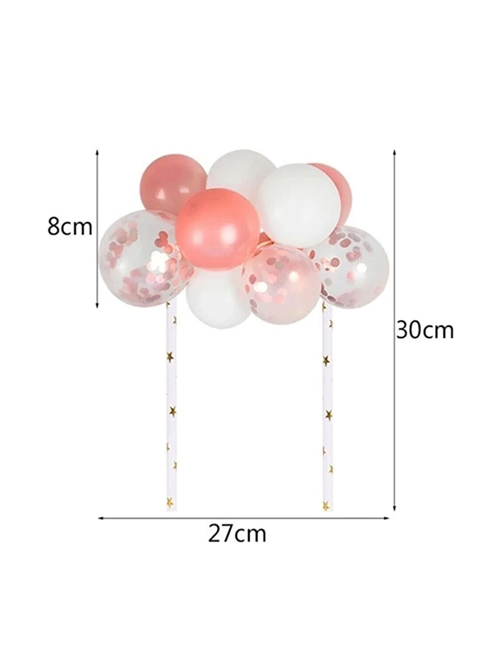 Karışık Çok Renkli Makaron Balon Pasta Süsü-1