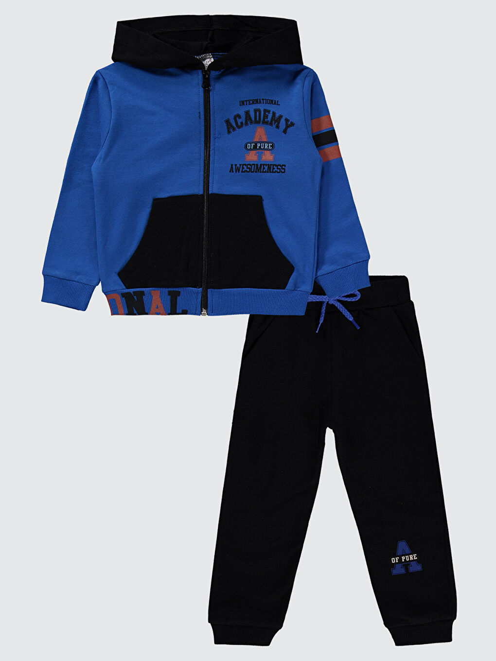 Erkek Çocuk Eşofman Takımı 2-5 Yaş Saks Mavisi