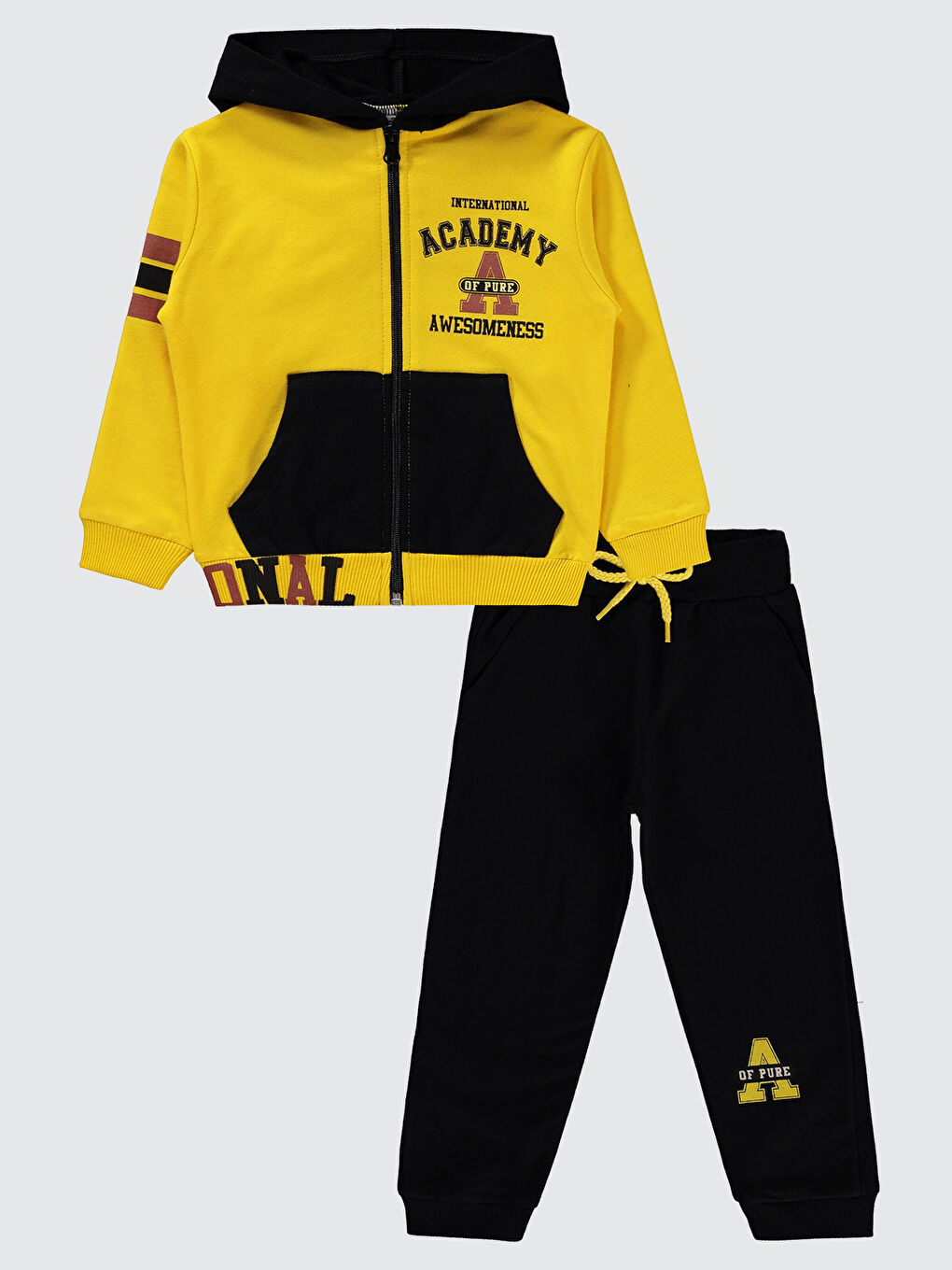 Erkek Çocuk Eşofman Takımı 2-5 Yaş Sarı