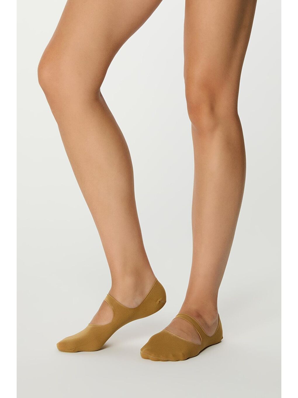 Bej Yoga Babet Çorap Ten-1