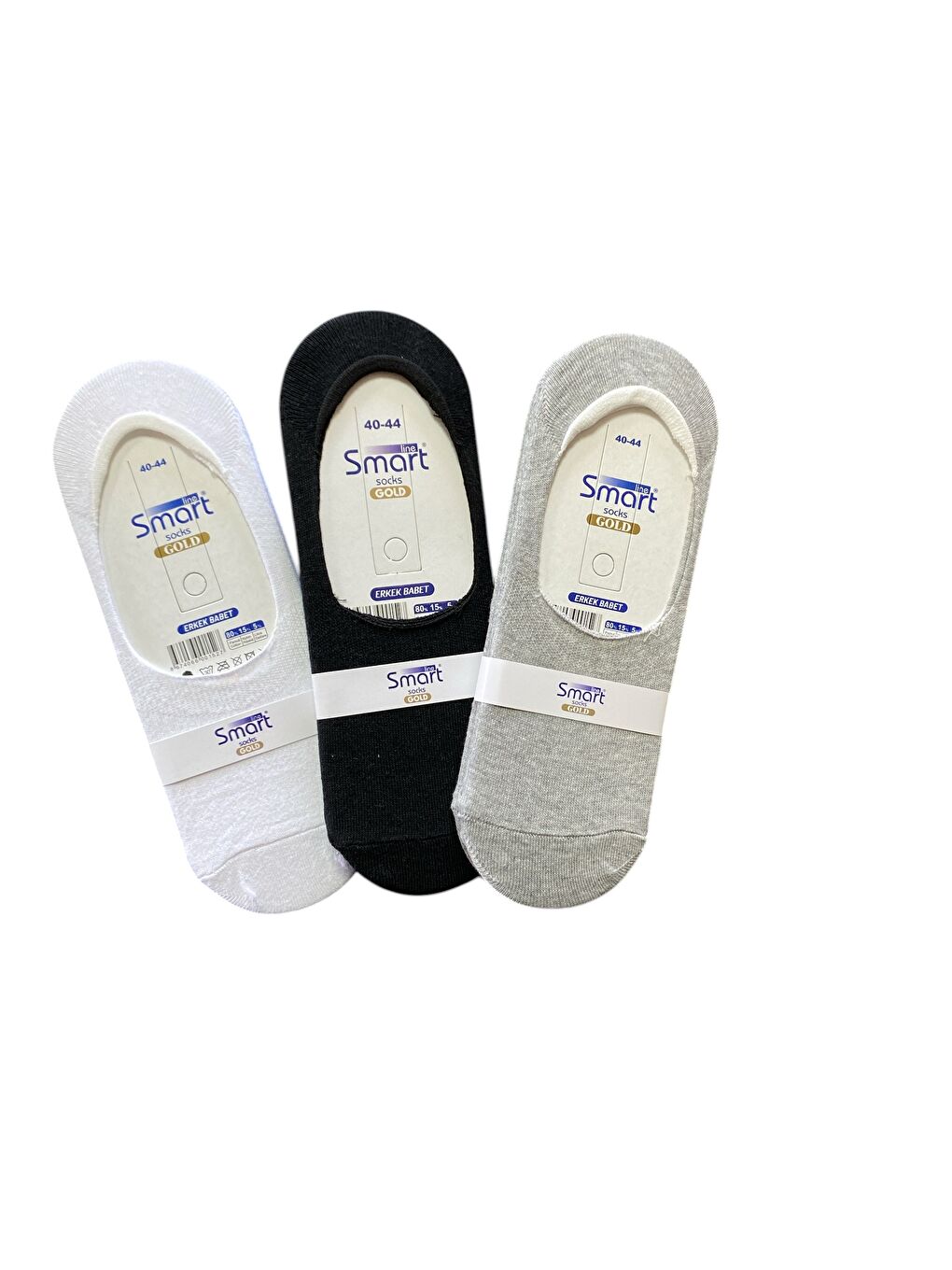 6'lı Erkek Karışık Pamuklu Yumuşak Kaliteli Babet Çorap-1