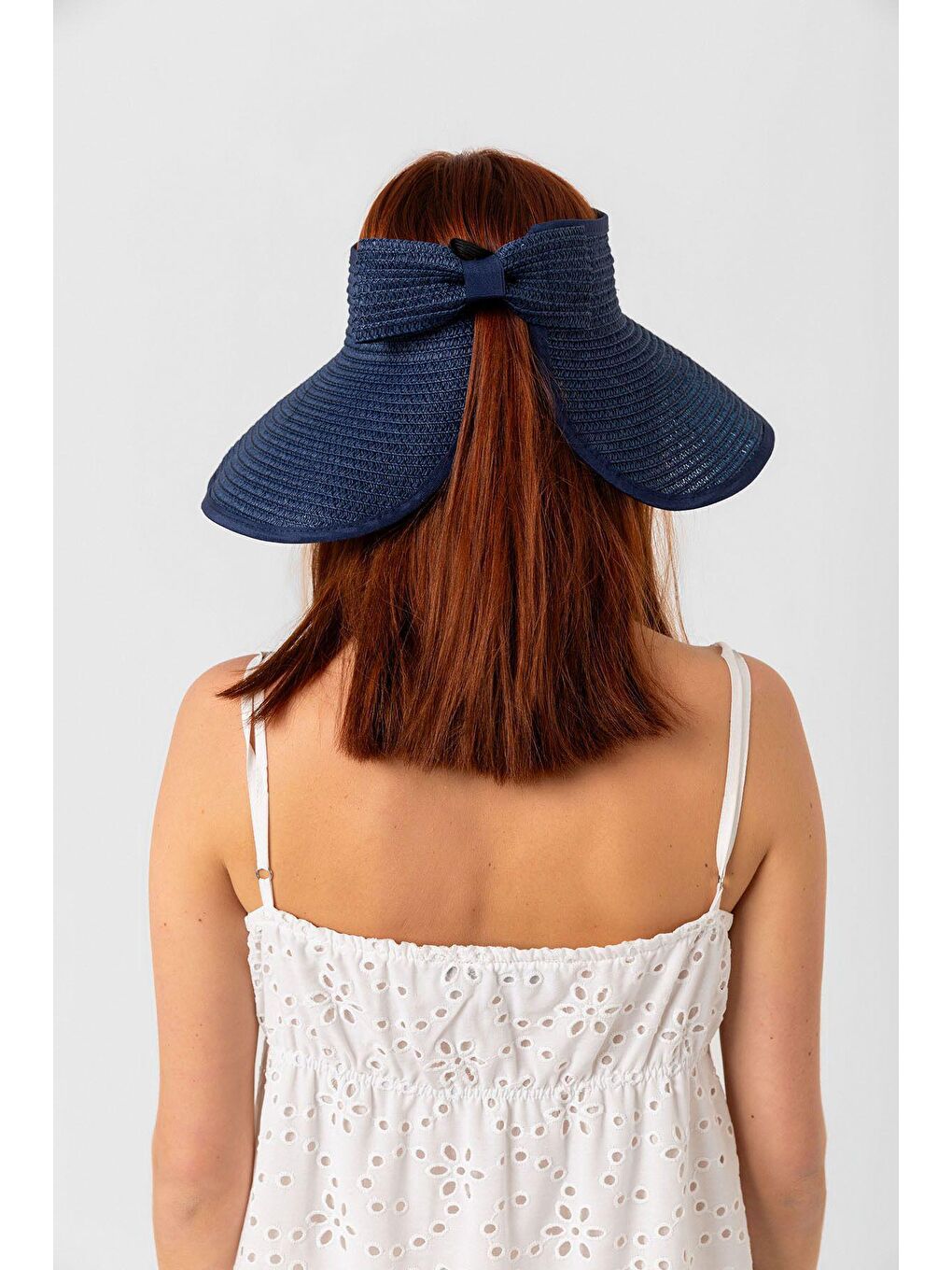 Lacivert Kurdeleli Hasır Vizör Şapka Hsr2080-5