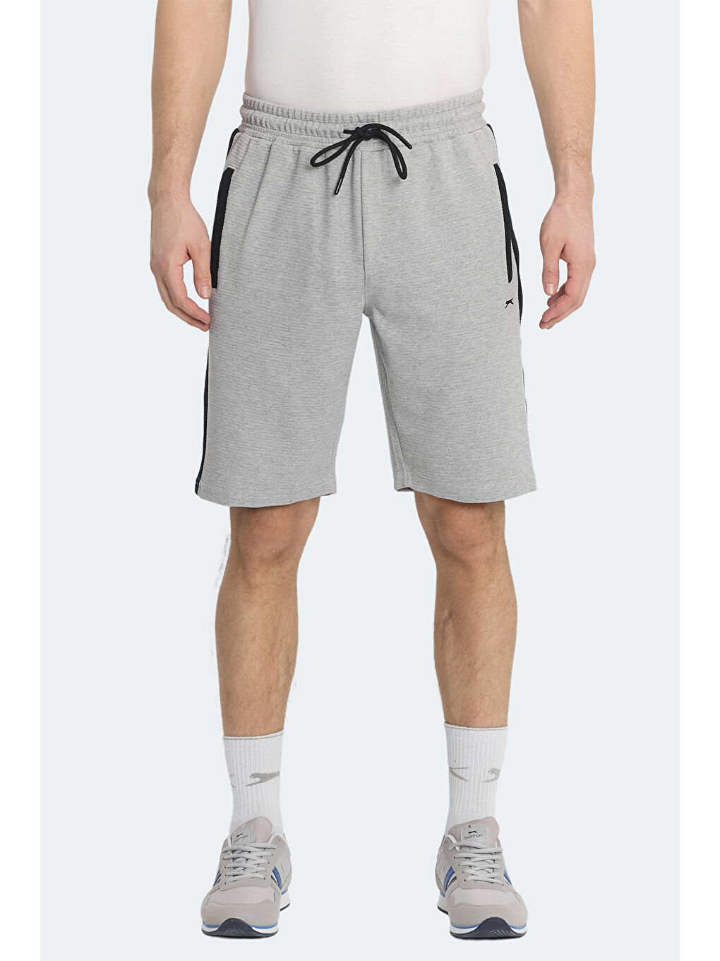 NANDO I Erkek Cepli Gri Şort-1