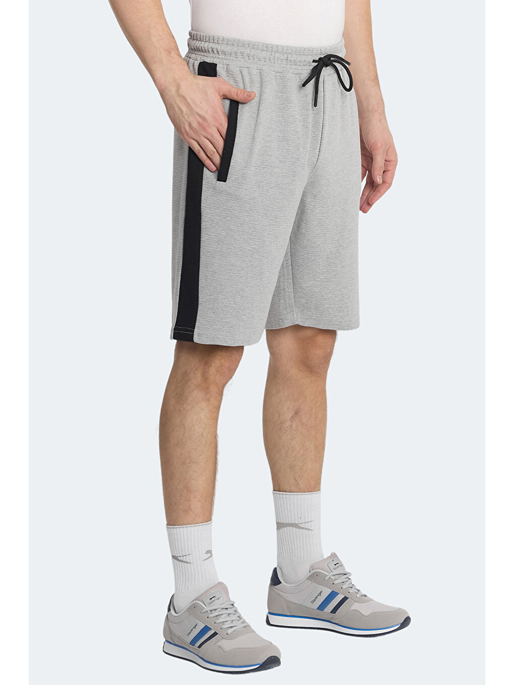 NANDO I Erkek Cepli Gri Şort-2