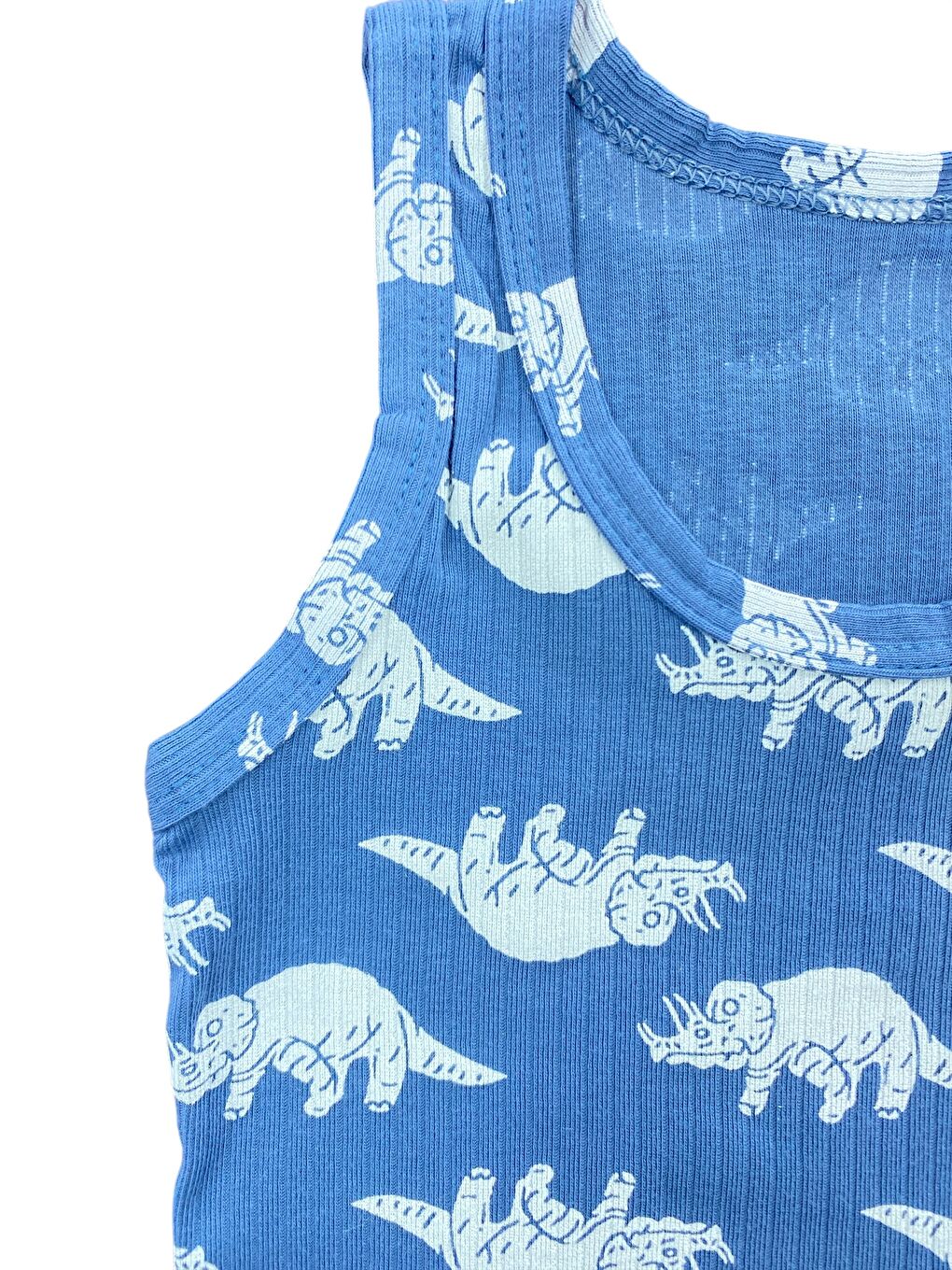 Karışık 6'lı Erkek Çocuk %100 Pamuk Fitilli Baskılı Yüksek Kaliteli Atlet-6