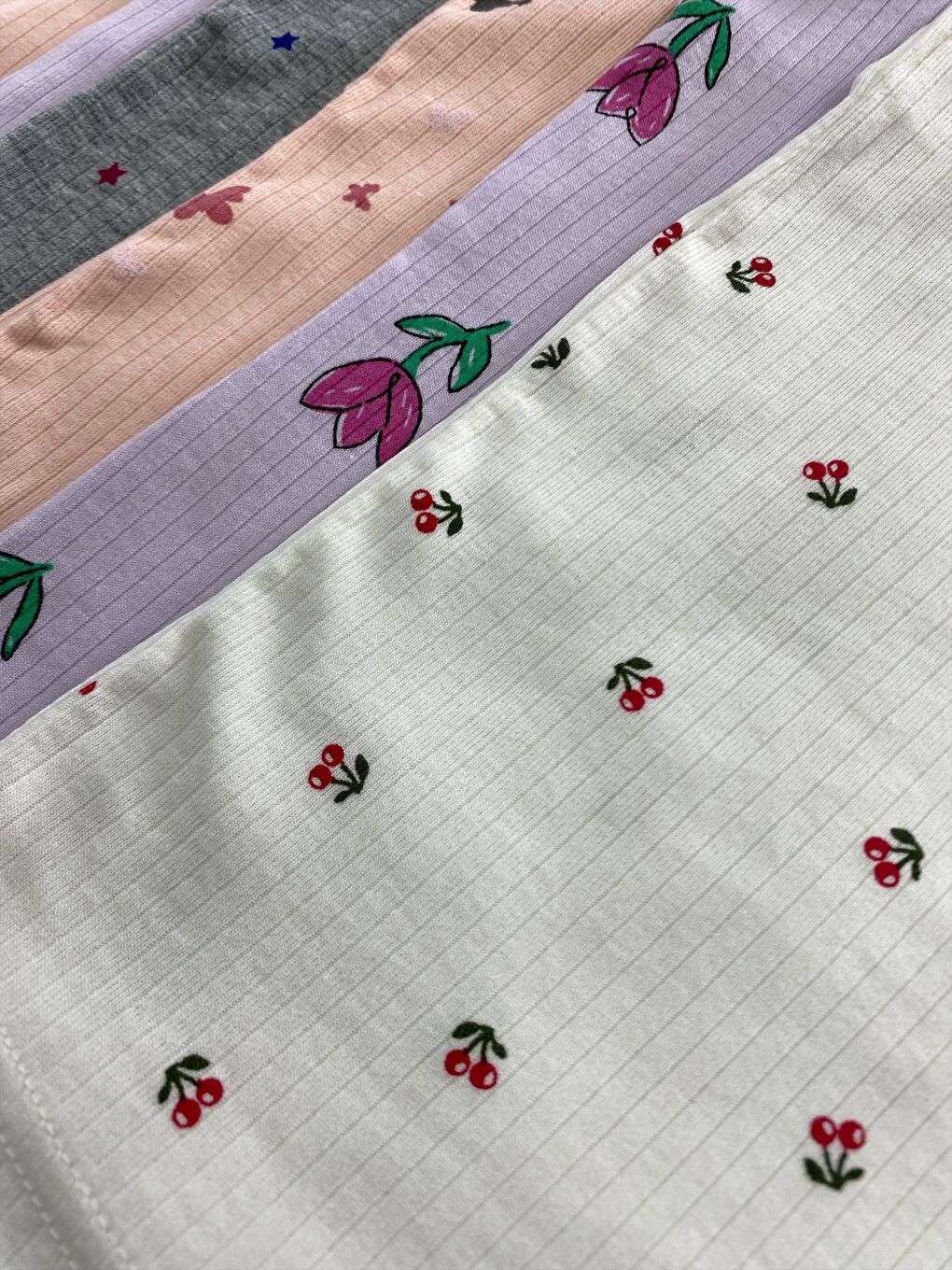 Karışık 6'lı Kız Çocuk %100 Pamuk Fitilli Yüksek Kaliteli İp Askılı Atlet-1