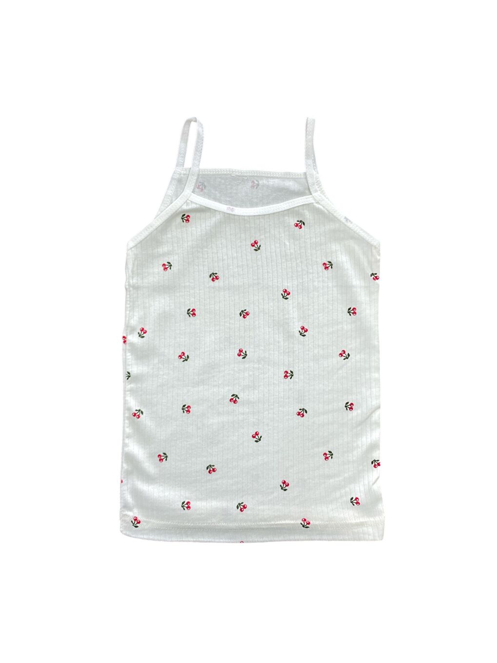 Karışık 6'lı Kız Çocuk %100 Pamuk Fitilli Yüksek Kaliteli İp Askılı Atlet-3