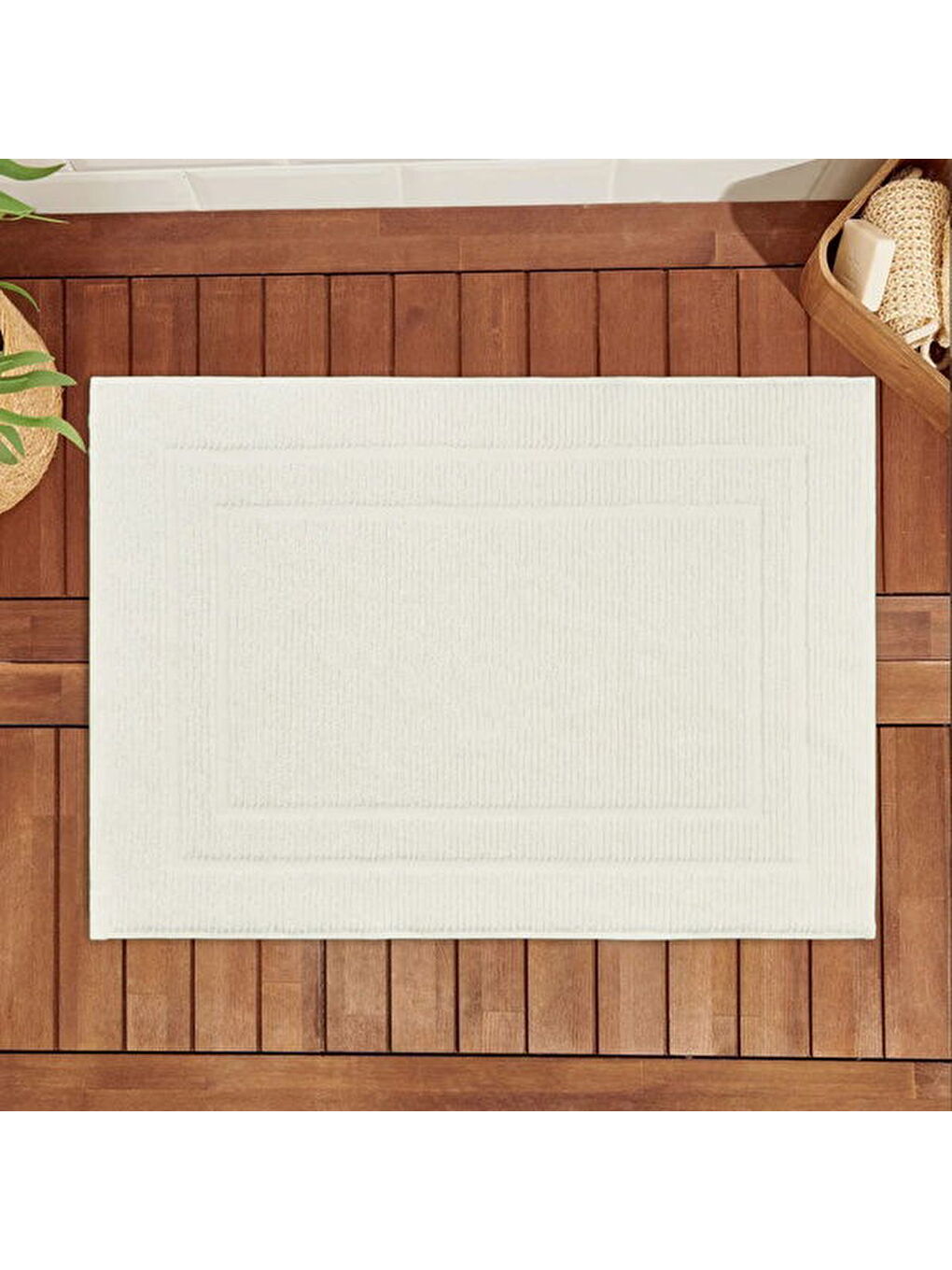 Soft Premium Ayak Havlusu - Beyaz - 50x70 cm