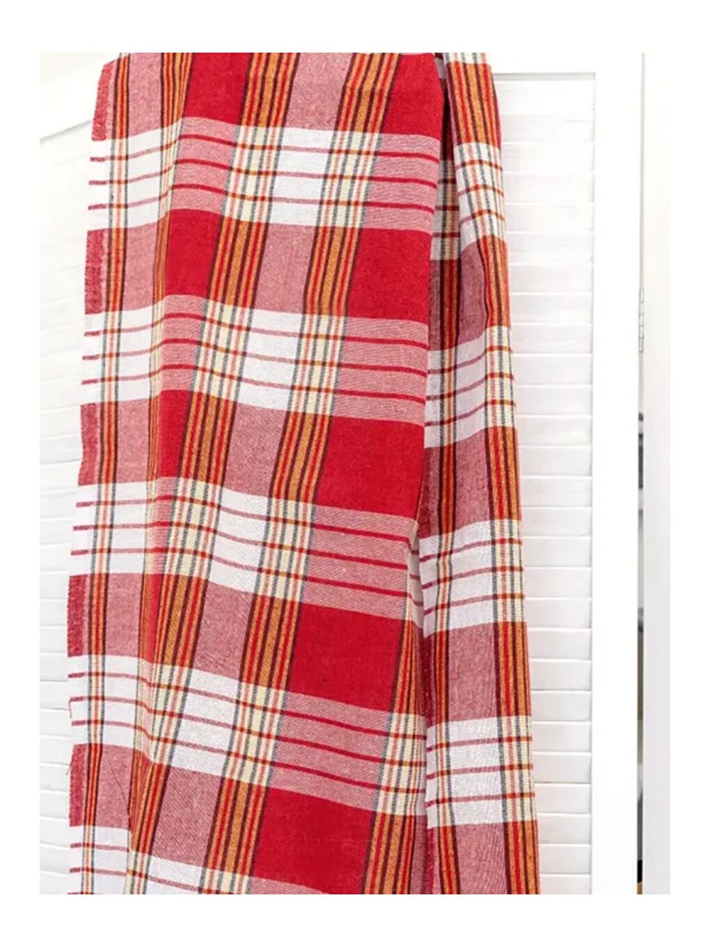 Kırmızı 4 Adet Klastik Pamuk Peştemal (Geleneksel Hamam Peştemali)-7