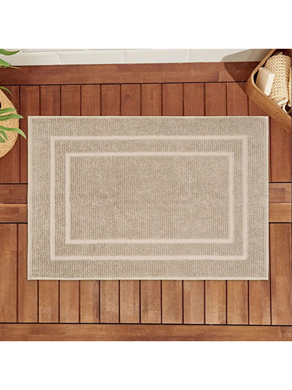 Evidea Soft Premium Ayak Havlusu - Bej - 50x70 cm