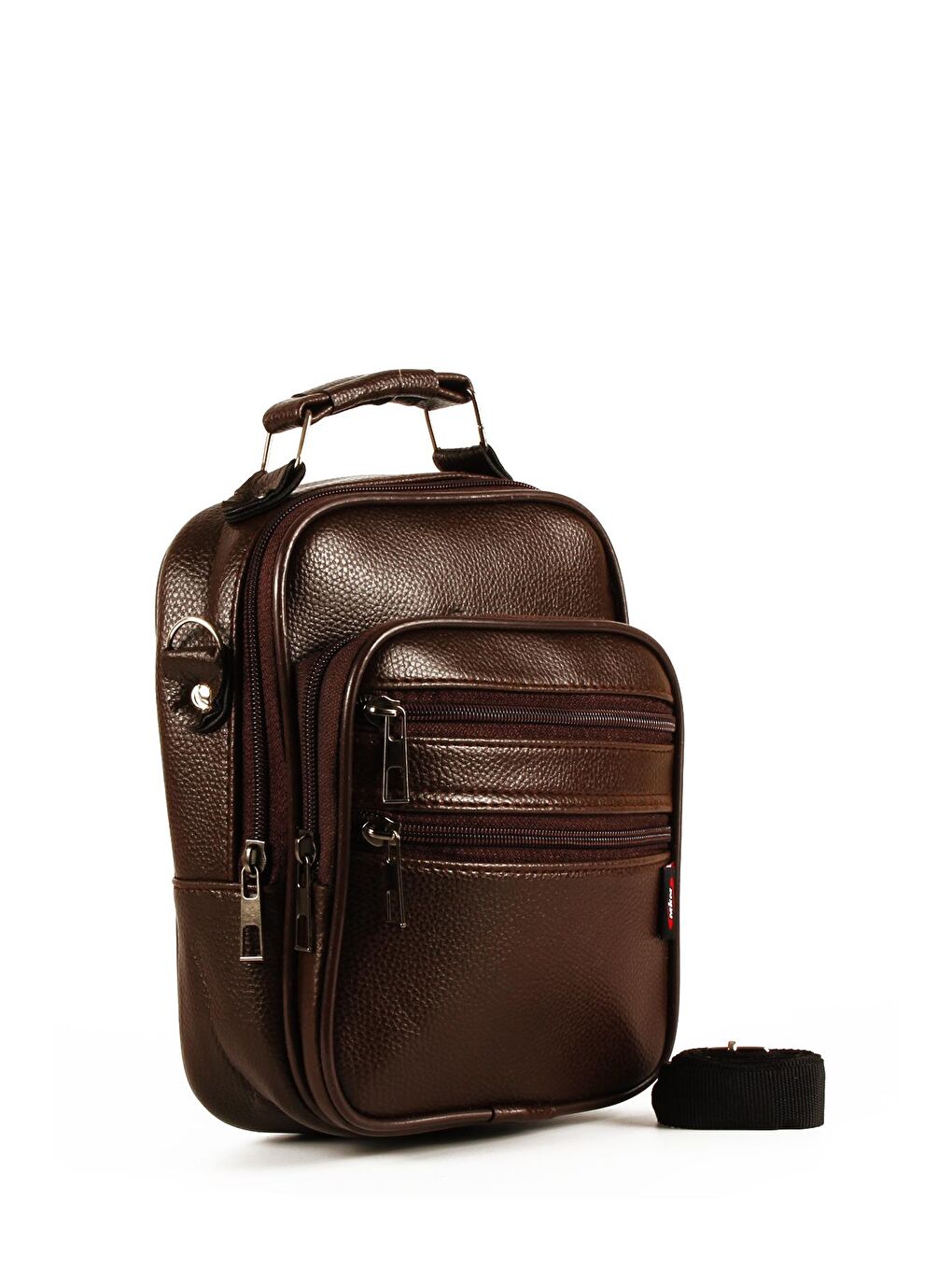 Kahverengi Erkek Dört Bölmeli El ve Omuz Çantası (10717)