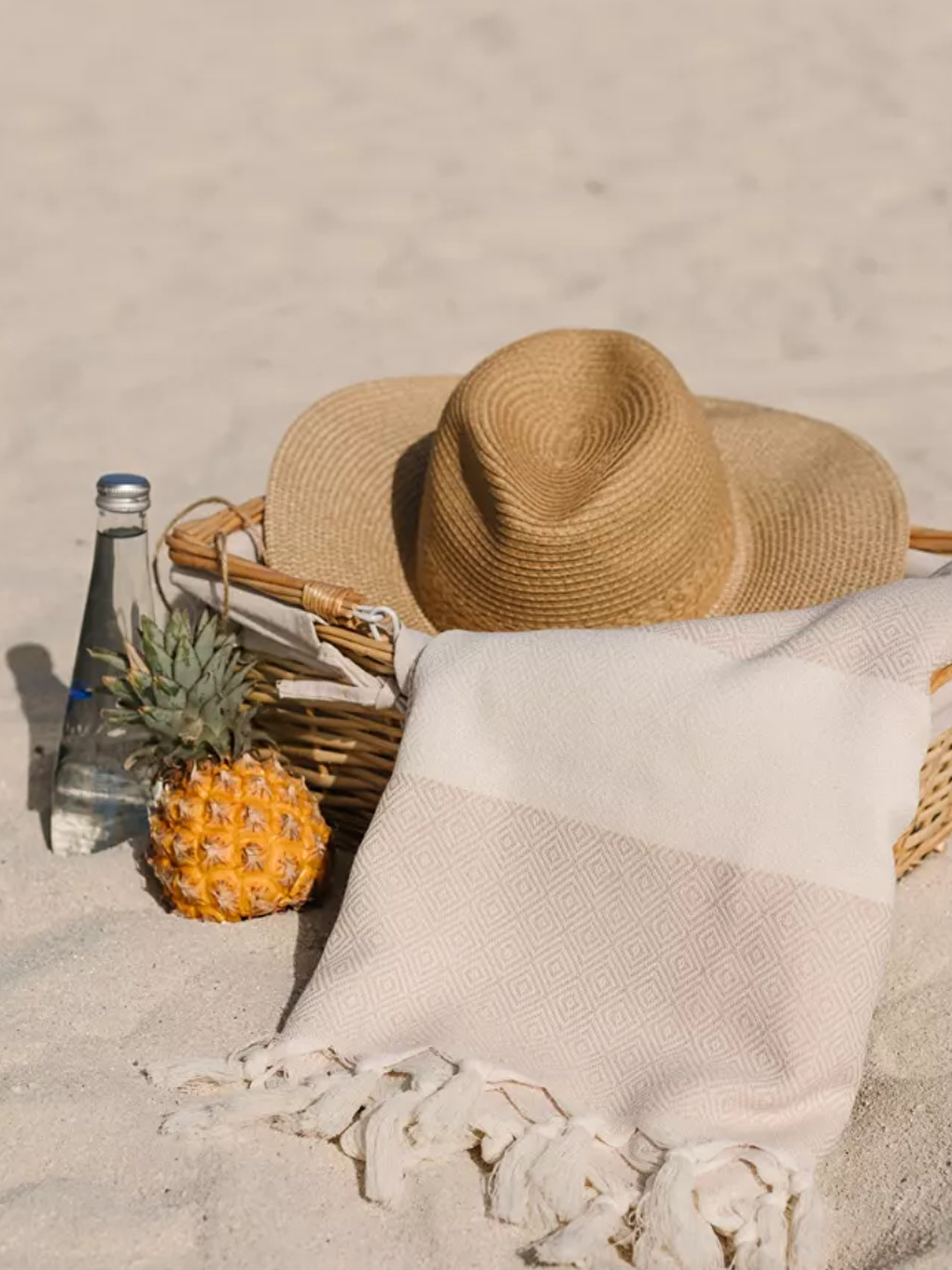 Bej Elmas Yöresel Peştemal – 100x180 cm | %100 Pamuk BEJ/100X180CM