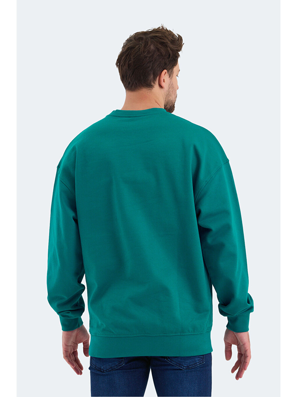 VADIK Oversize Erkek Petrol Sweatshirt-1
